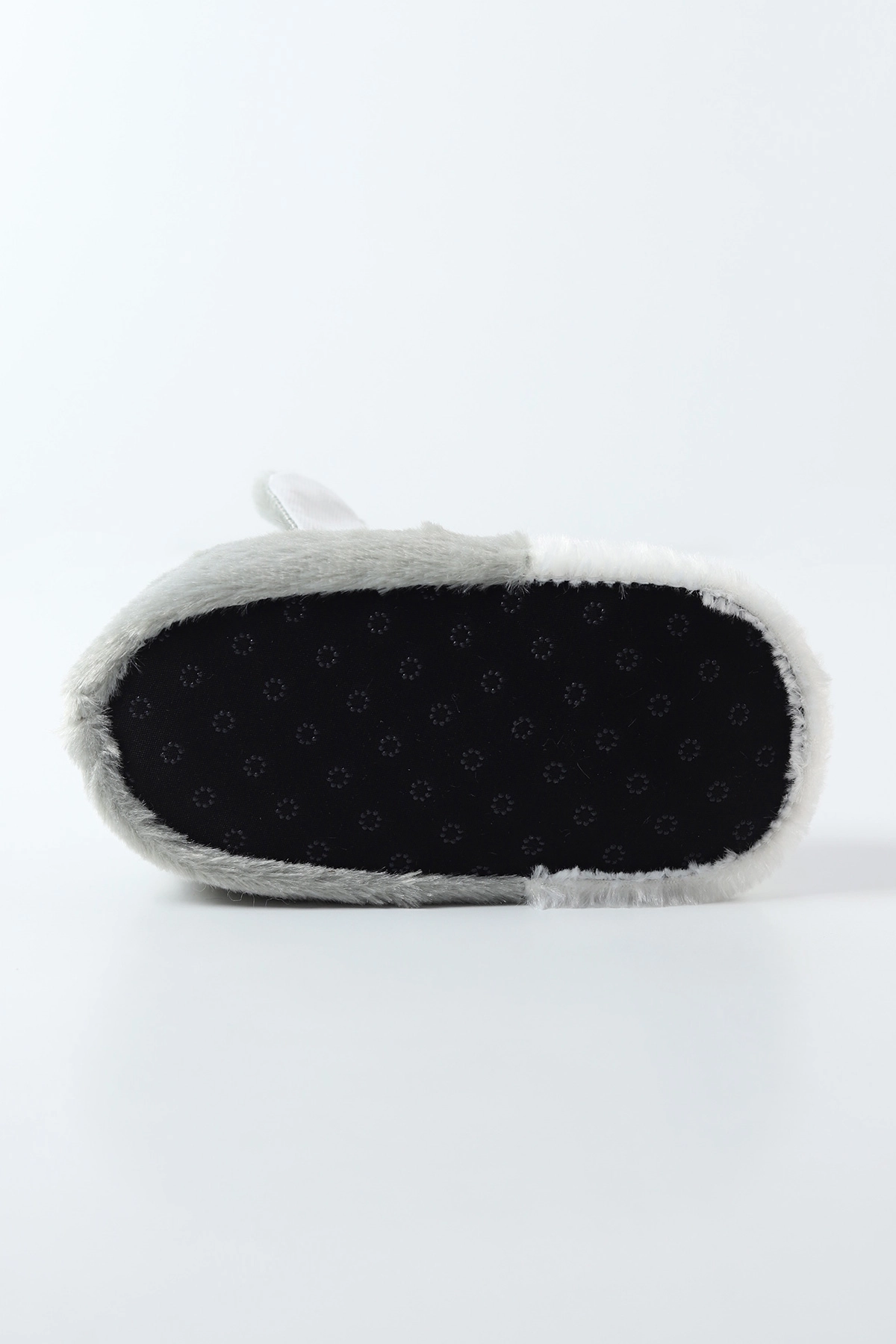 Gri ( 30 - 35 ) Köpek Figürlü Peluş Kız Çocuk Panduf 490453