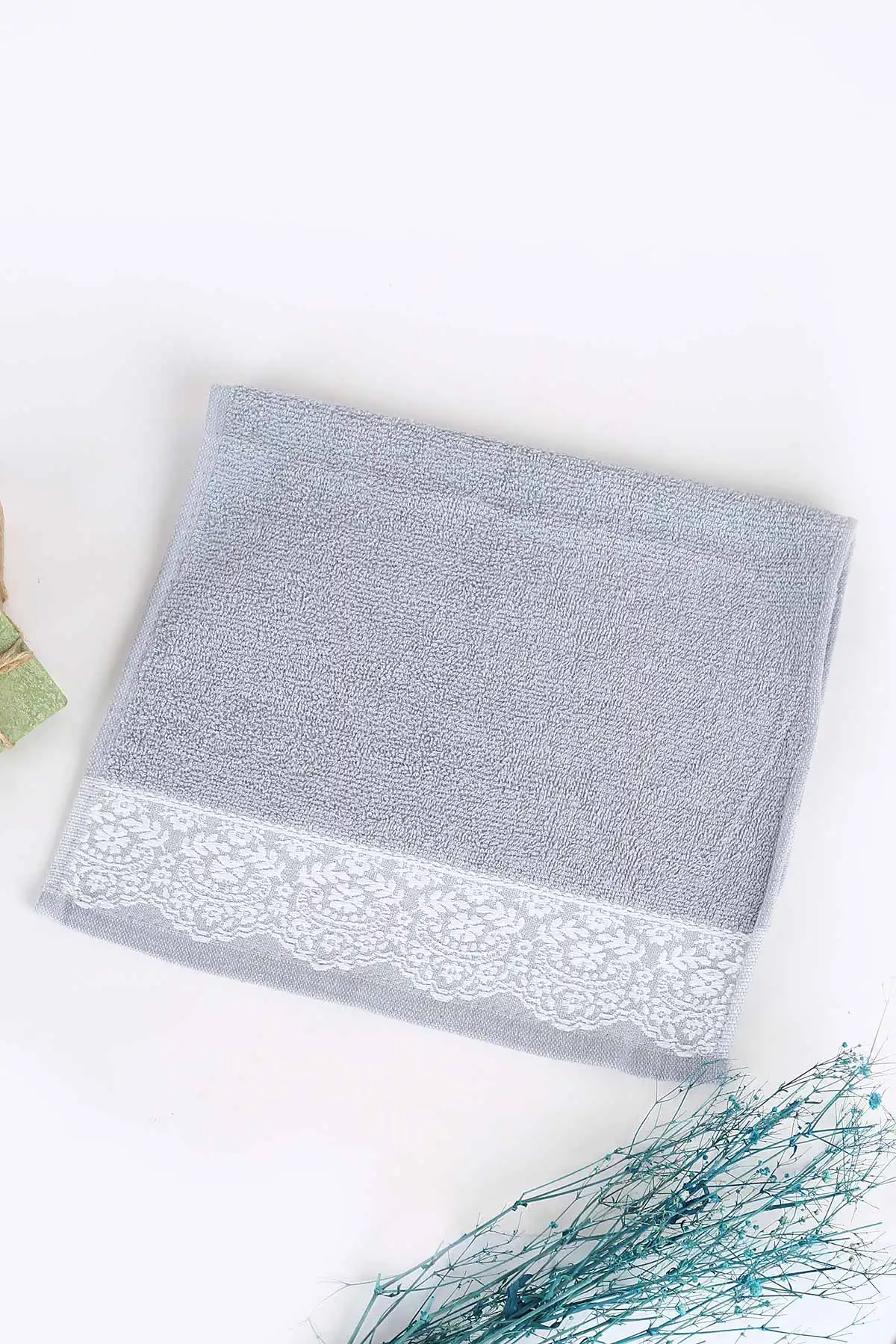 Gri 30x50 Cm Yoncagül Bukle Jakarlı Mutfak Havlusu 350261