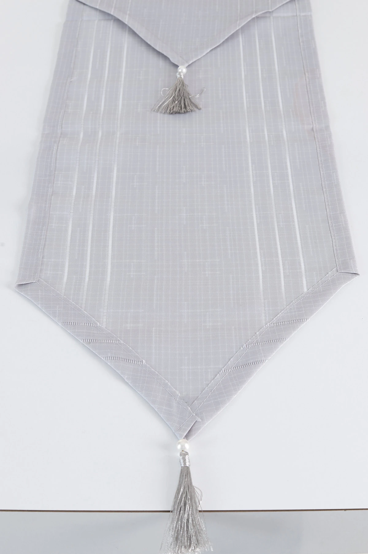 Gri 35x140 Klasik Püsküllü Runner 405672