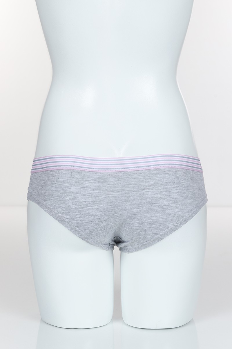 Gri 4317 Hip Boxer Pamuk Love Baskılı Külot 102256