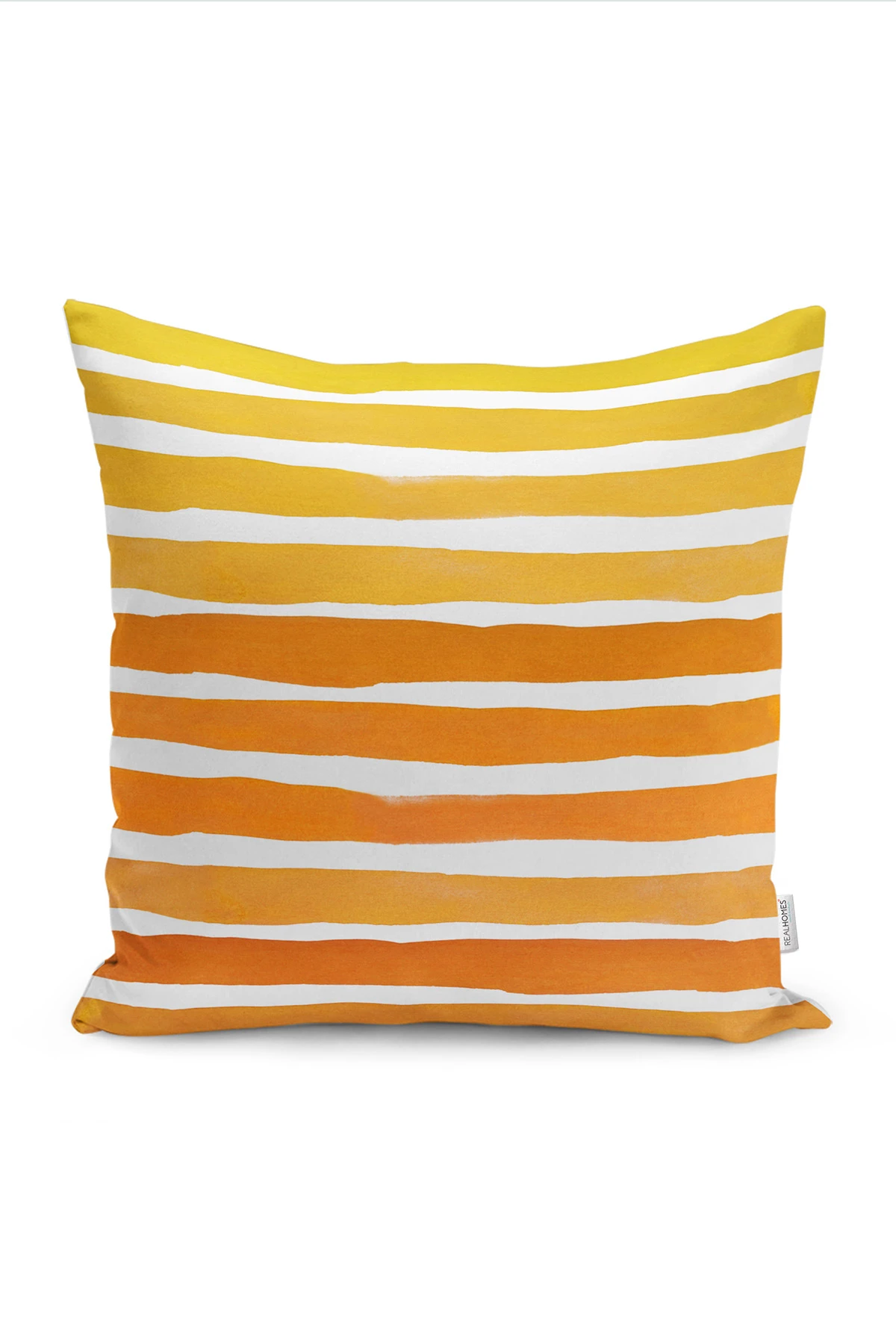 Turuncu 43x43 Dijital Baskılı Fermuarlı Modern Kırlent Kılıfı 272082