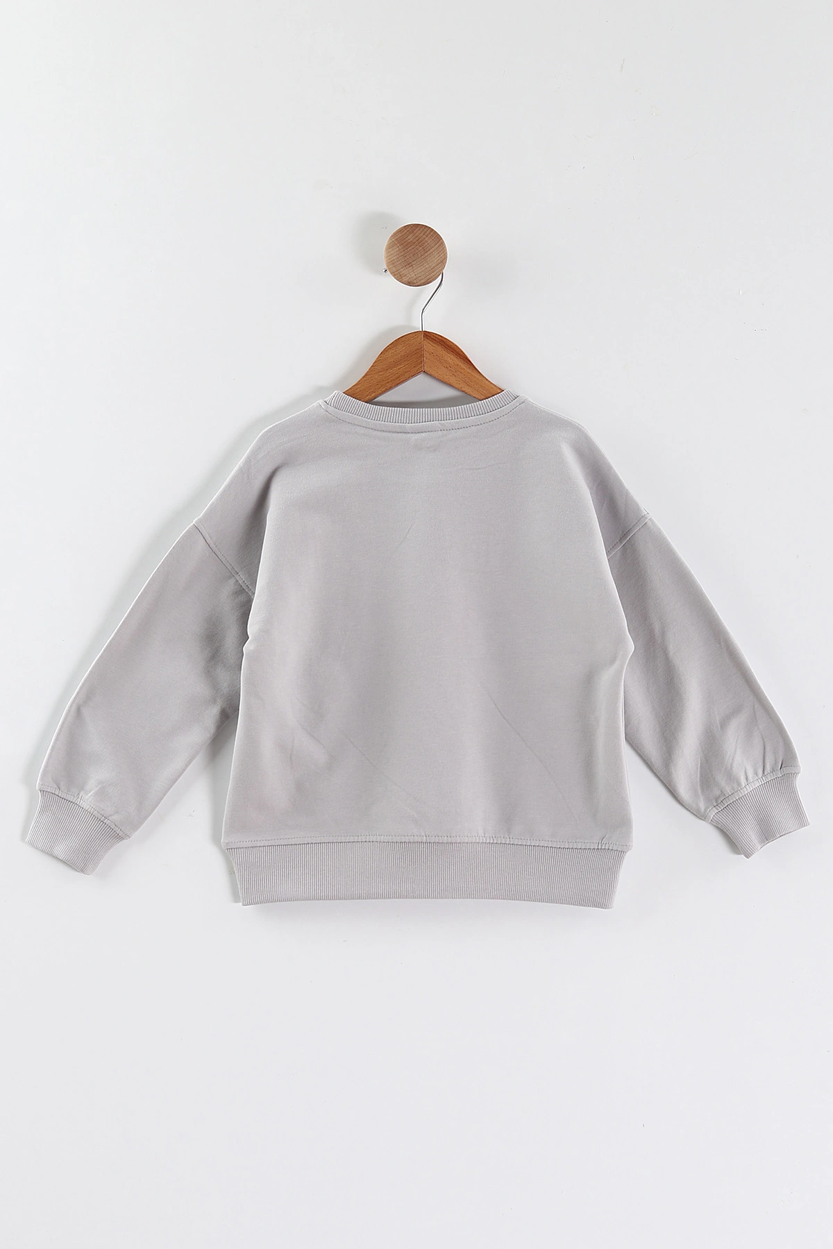 Gri (5-8 Yaş)Bad Life Baskılı Kız Çocuk Sweatshirt 432936