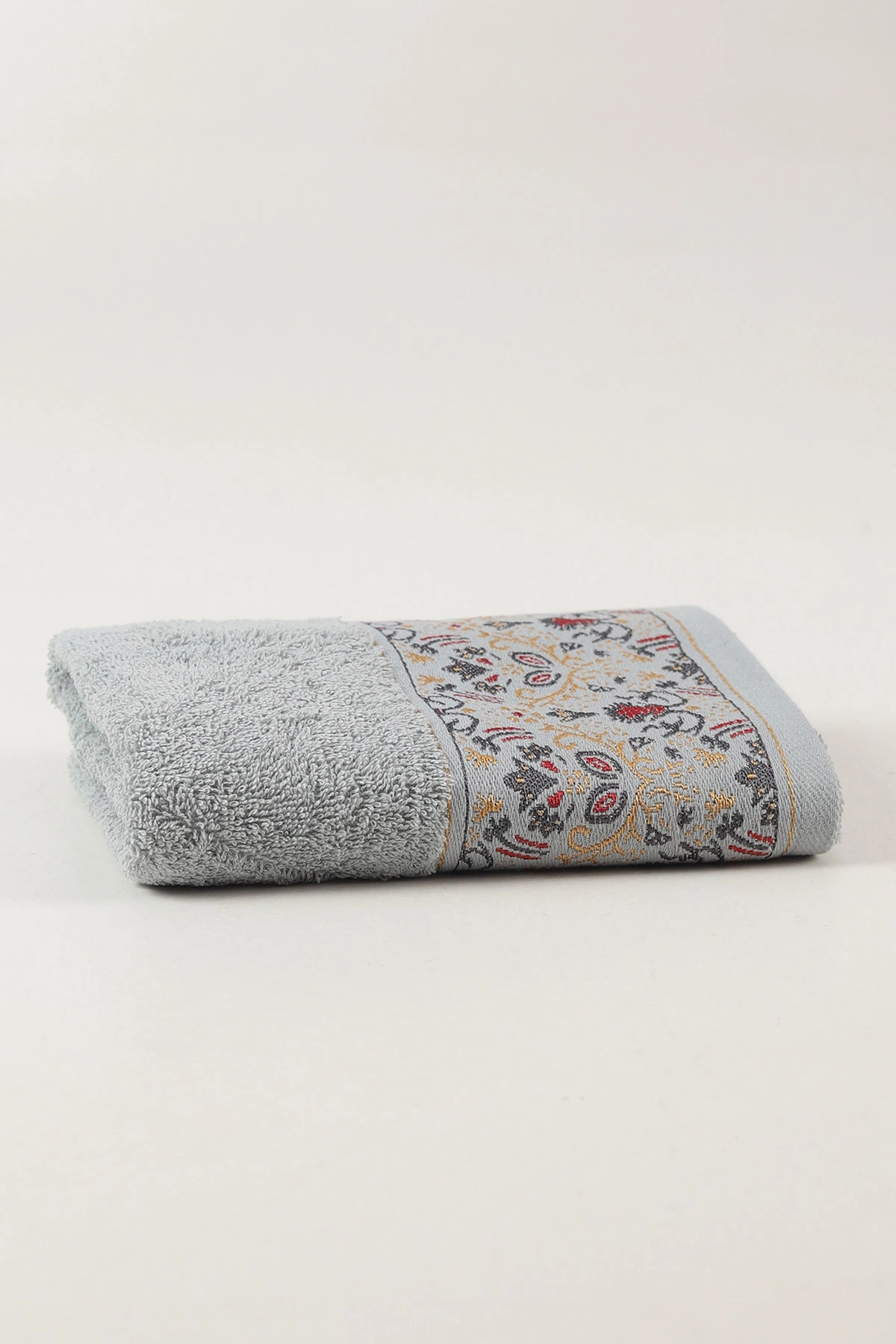 Gri 50x90 Cm Nakışlı Desenli Kilim Havlu 460425