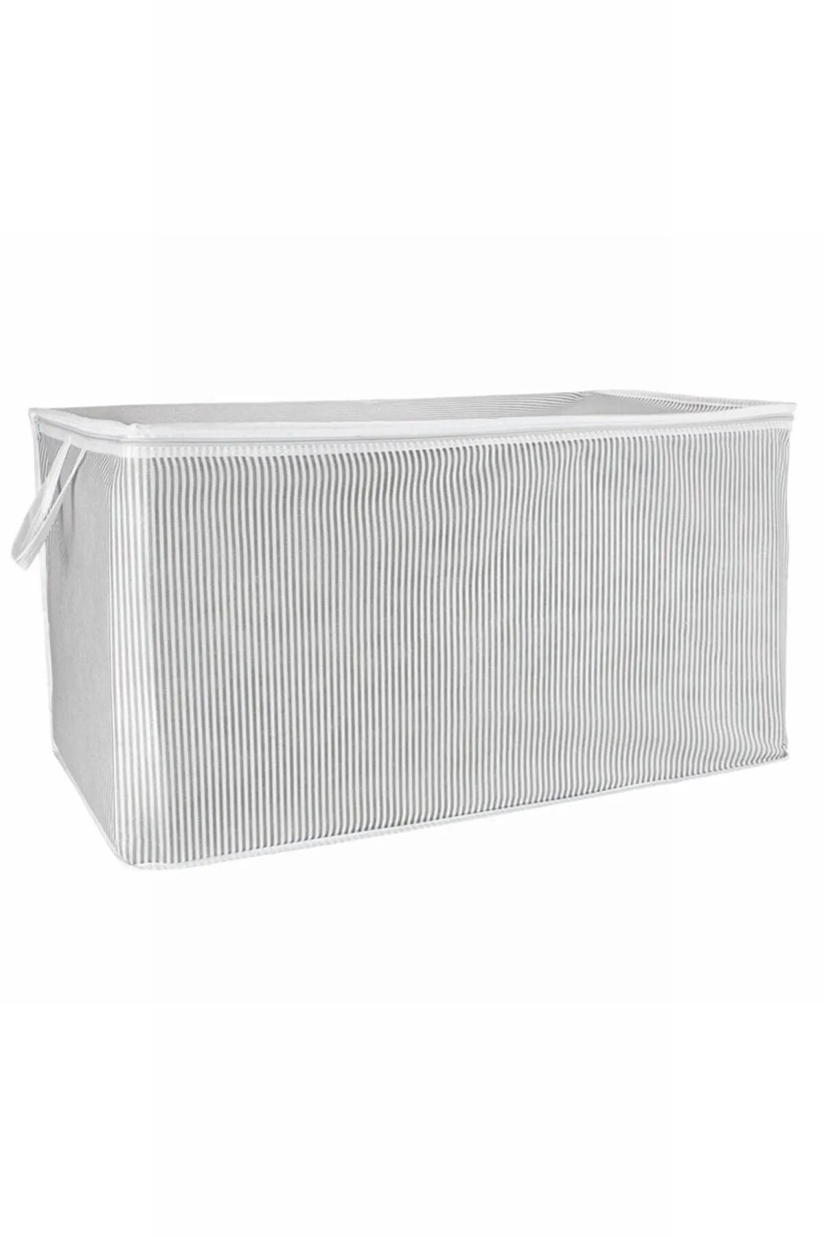 Gri 51x110x52 Çizgili Fermuarlı Döşek Hurç 279675