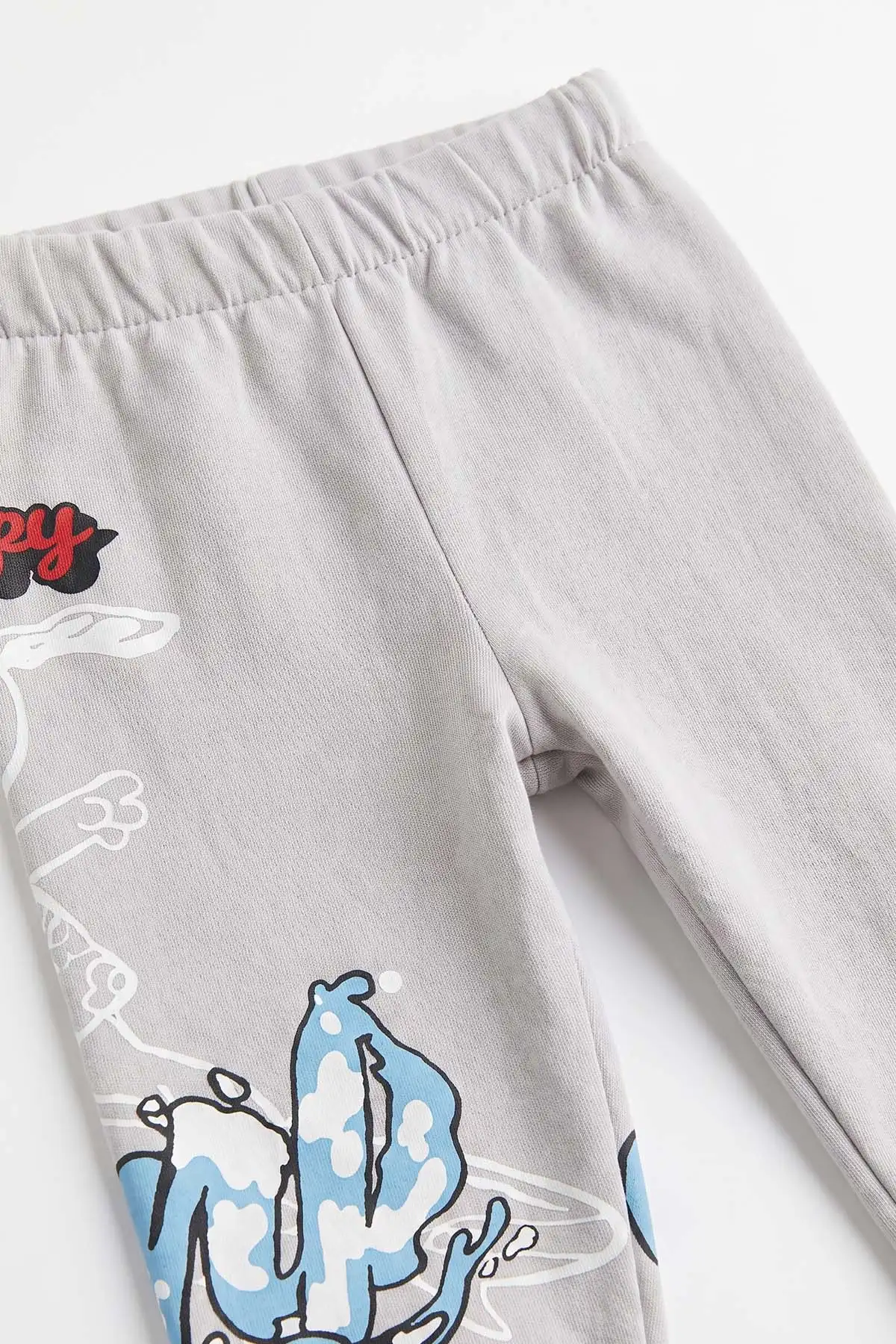 Gri (6-24 Ay) Snoopy Baskılı 2 İp Erkek Bebek Takım 480133