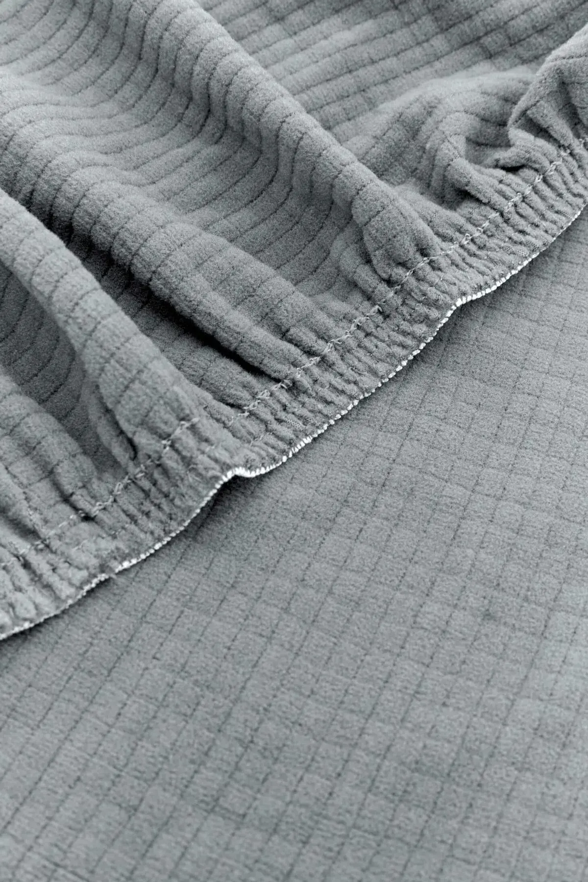 Gri 6'lı Bambu Sandalye Kılıfı 278394