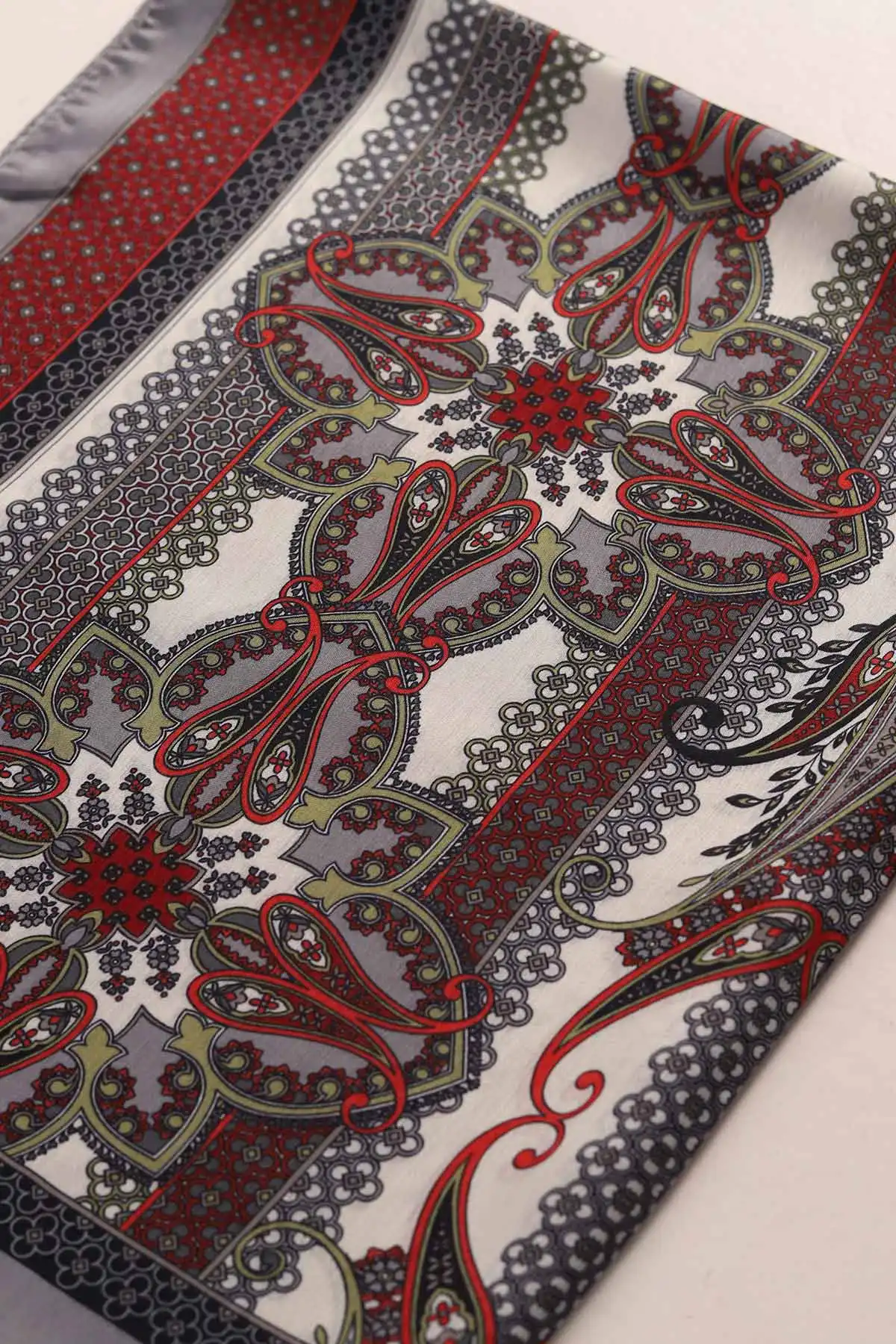 Gri 75x190 Desenli İdol Şal 431958
