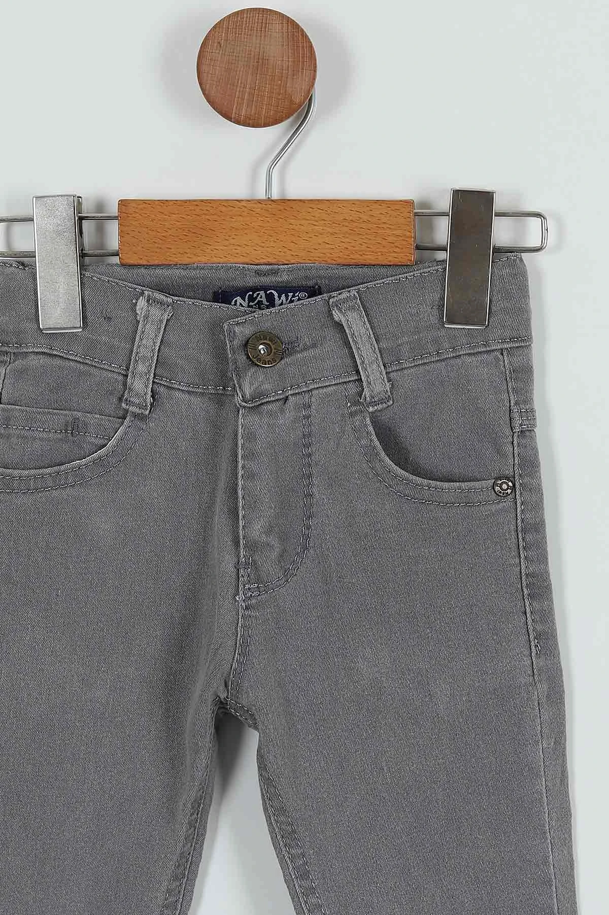 Gri (8-12 Yaş) Erkek Çocuk Kot Pantolon 252361