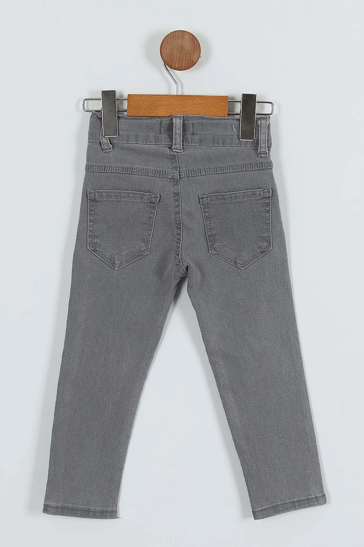 Gri (8-12 Yaş) Erkek Çocuk Kot Pantolon 252361
