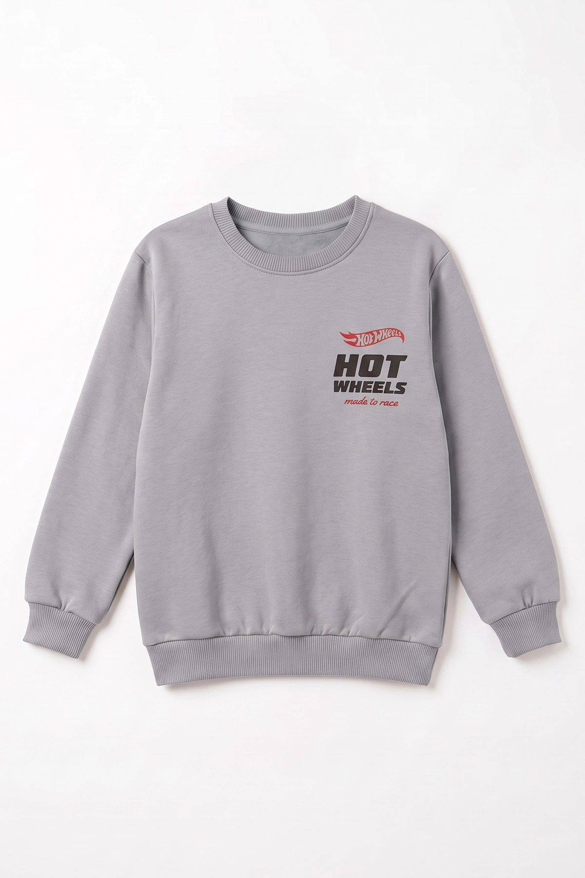 Gri (8-12 Yaş)Baskılı  2 İp Erkek Çocuk Sweatshirt 493703