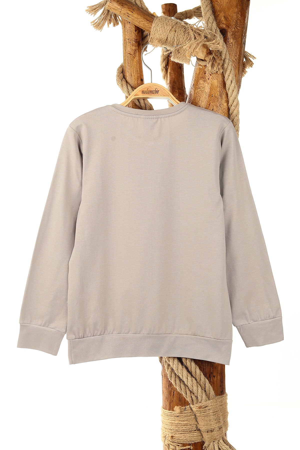 Gri (9-12 Yaş) Music Baskılı Erkek Çocuk Sweat 157949