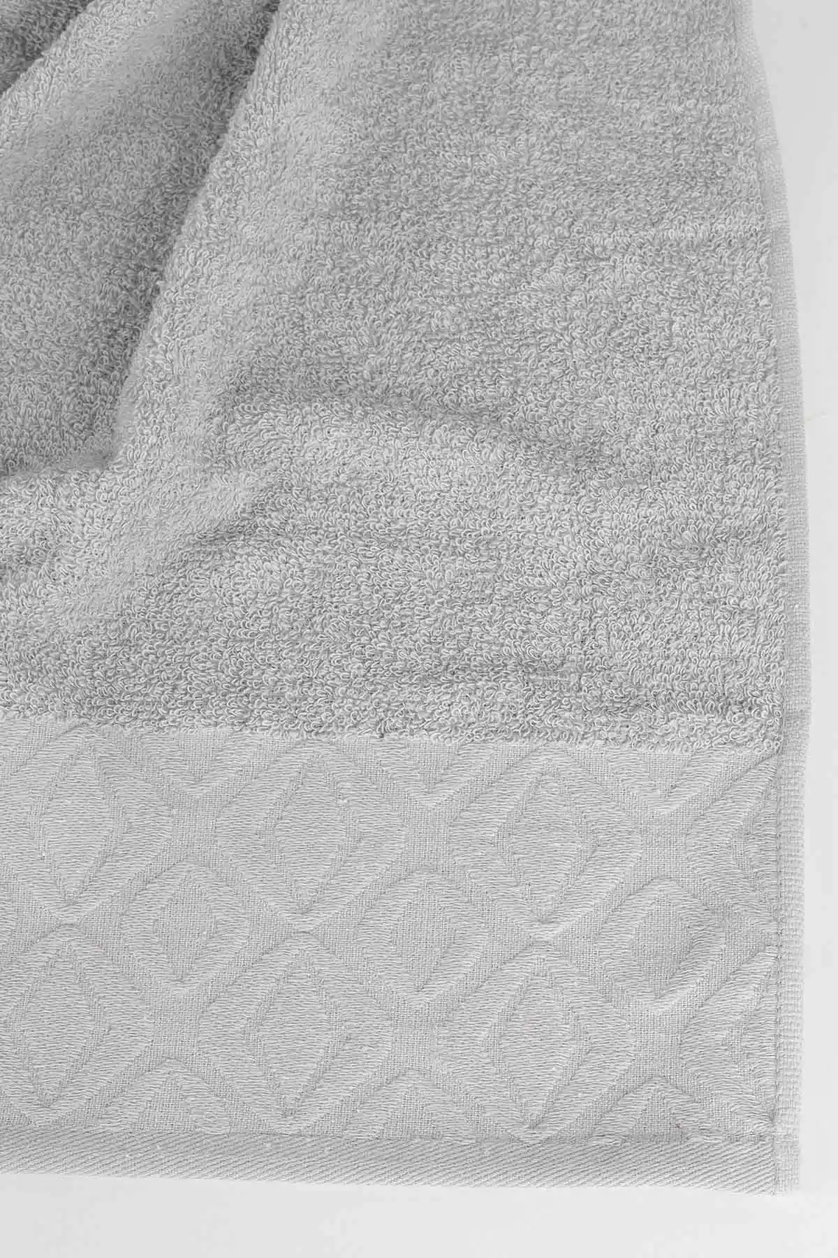 Gri 90x140 Jakarlı Banyo Havlusu 334083