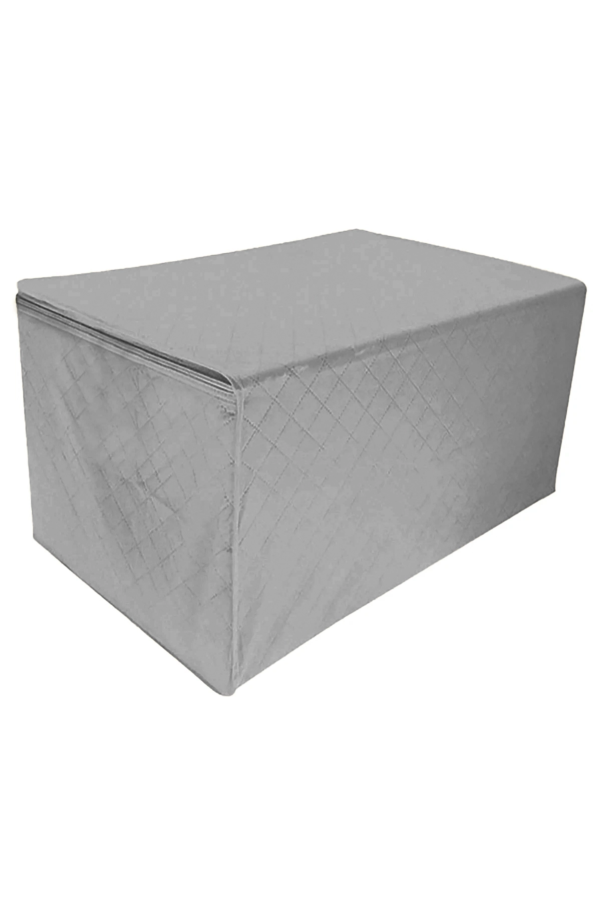 Gri 95x50x50 Büyük Boy Tela Kumaş Fermuarlı Yorgan Hurcu 289905