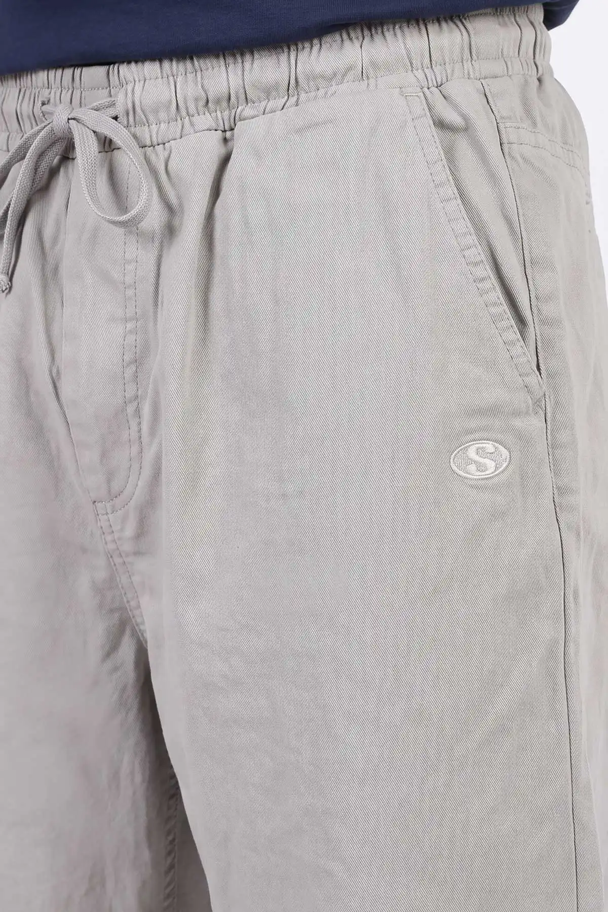 Gri Baggy Belden Bağlamalı Erkek Pantolon 491808