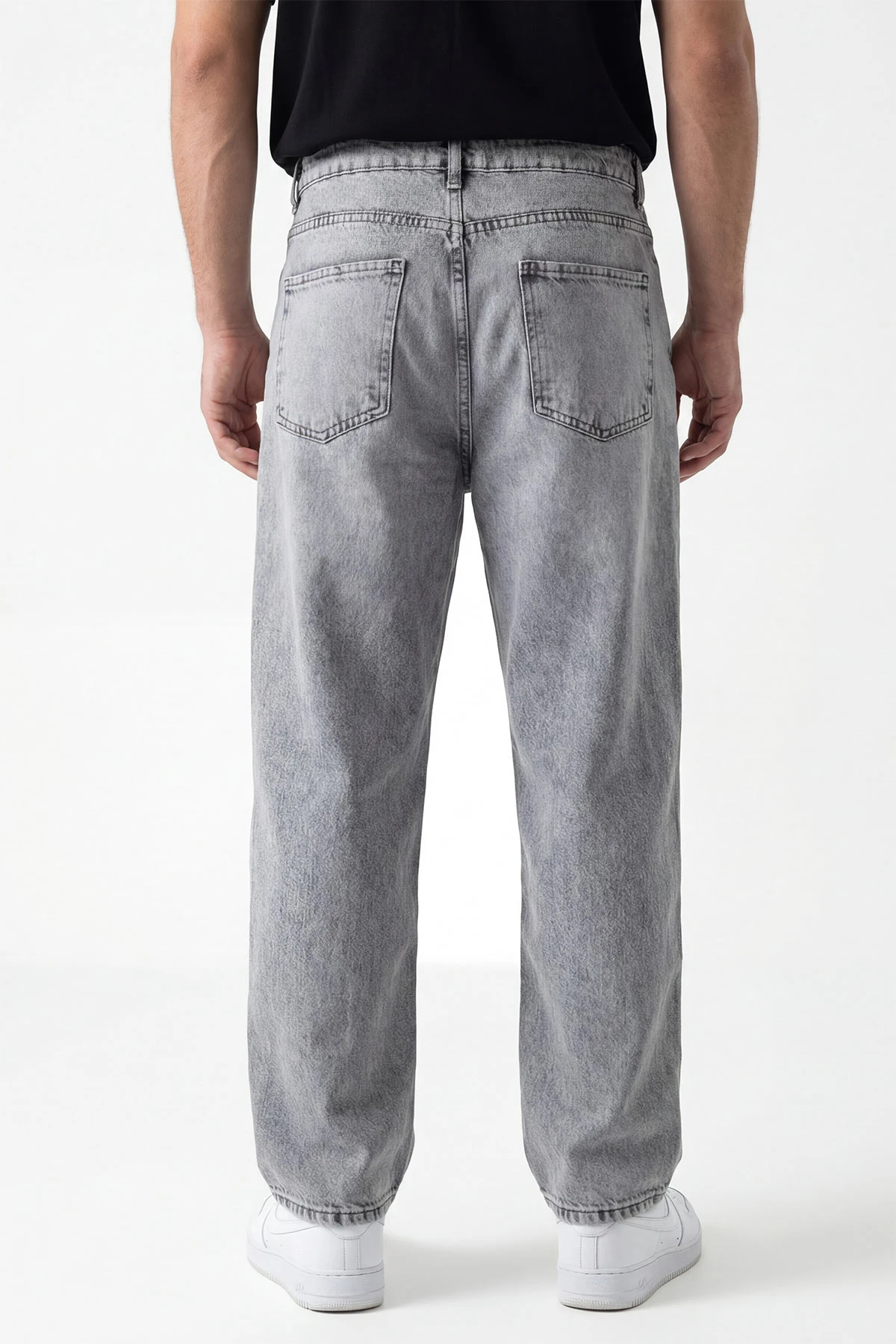 Gri Baggy Erkek Kot Pantolon 433664