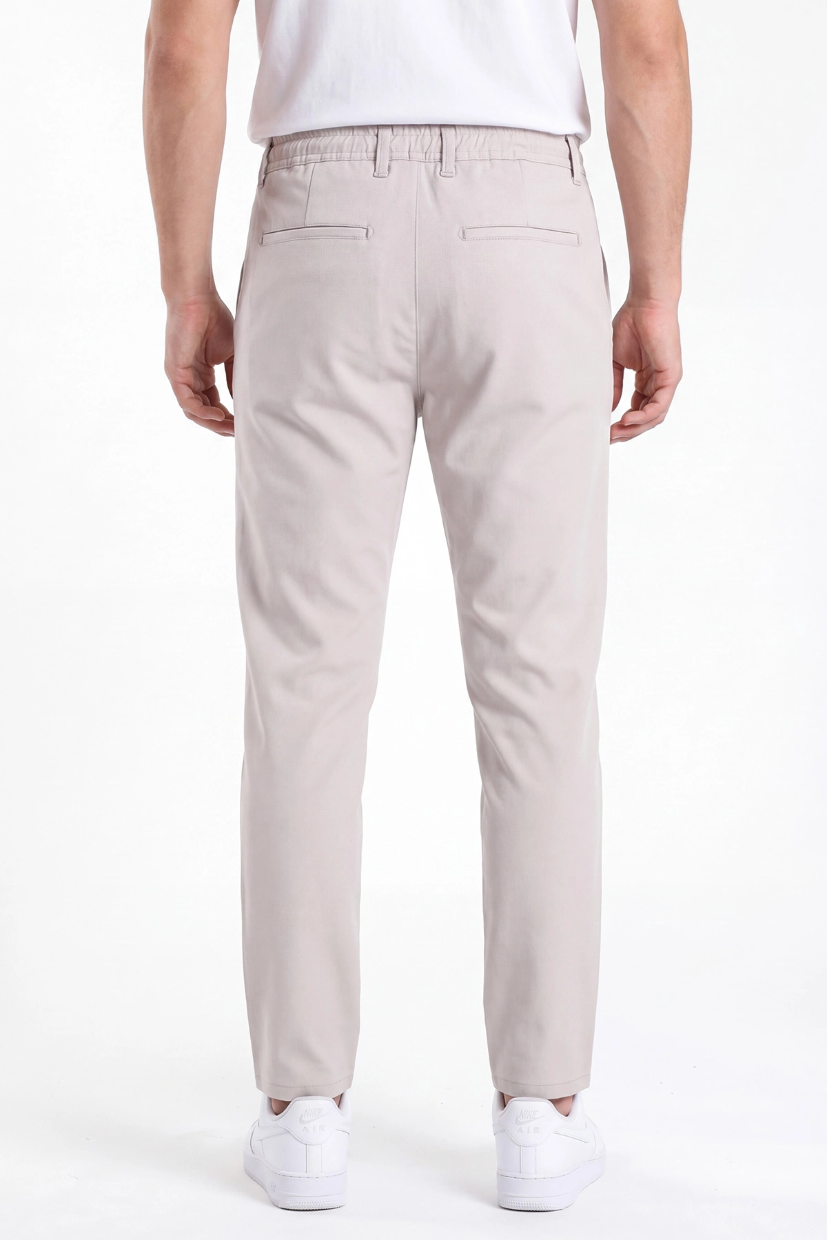 Gri Belden Bağlamalı Erkek Pantolon 462584