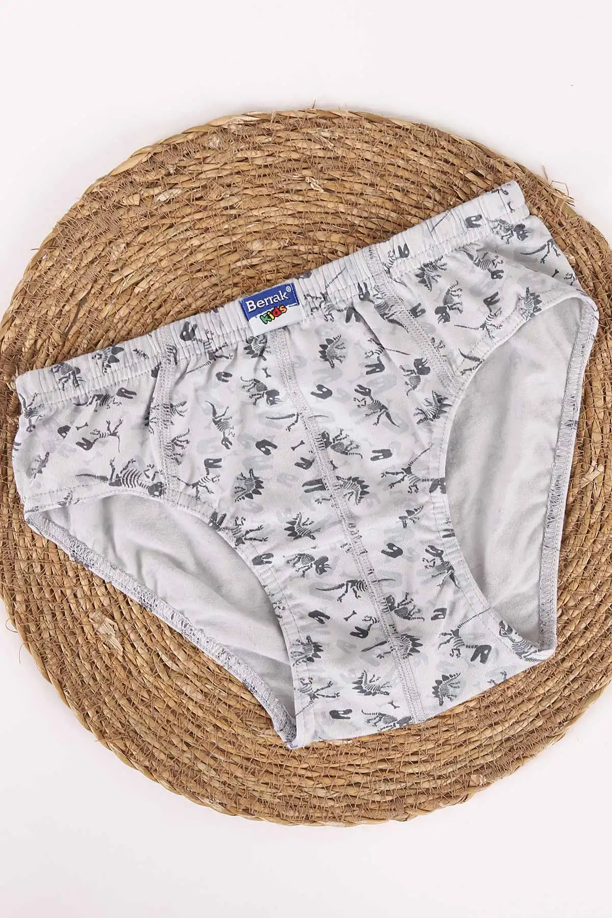 Gri Berrak ( 10-11 Yaş ) Baskılı Erkek Çocuk Boxer 460737