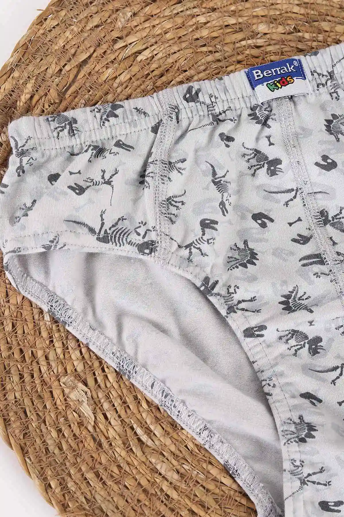 Gri Berrak ( 10-11 Yaş ) Baskılı Erkek Çocuk Boxer 460737