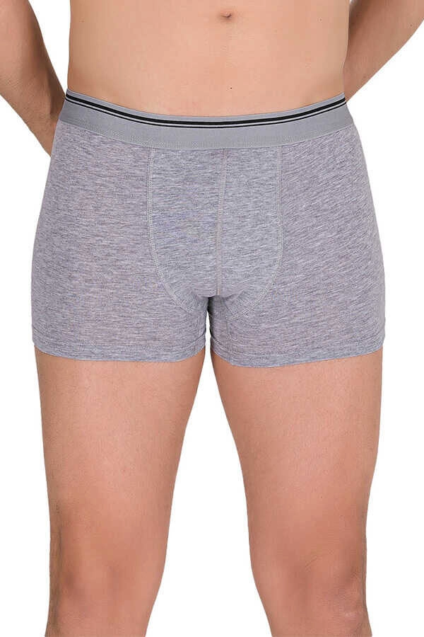 Gri Berrak Likralı Elastan Kumaş Erkek Boxer 370496