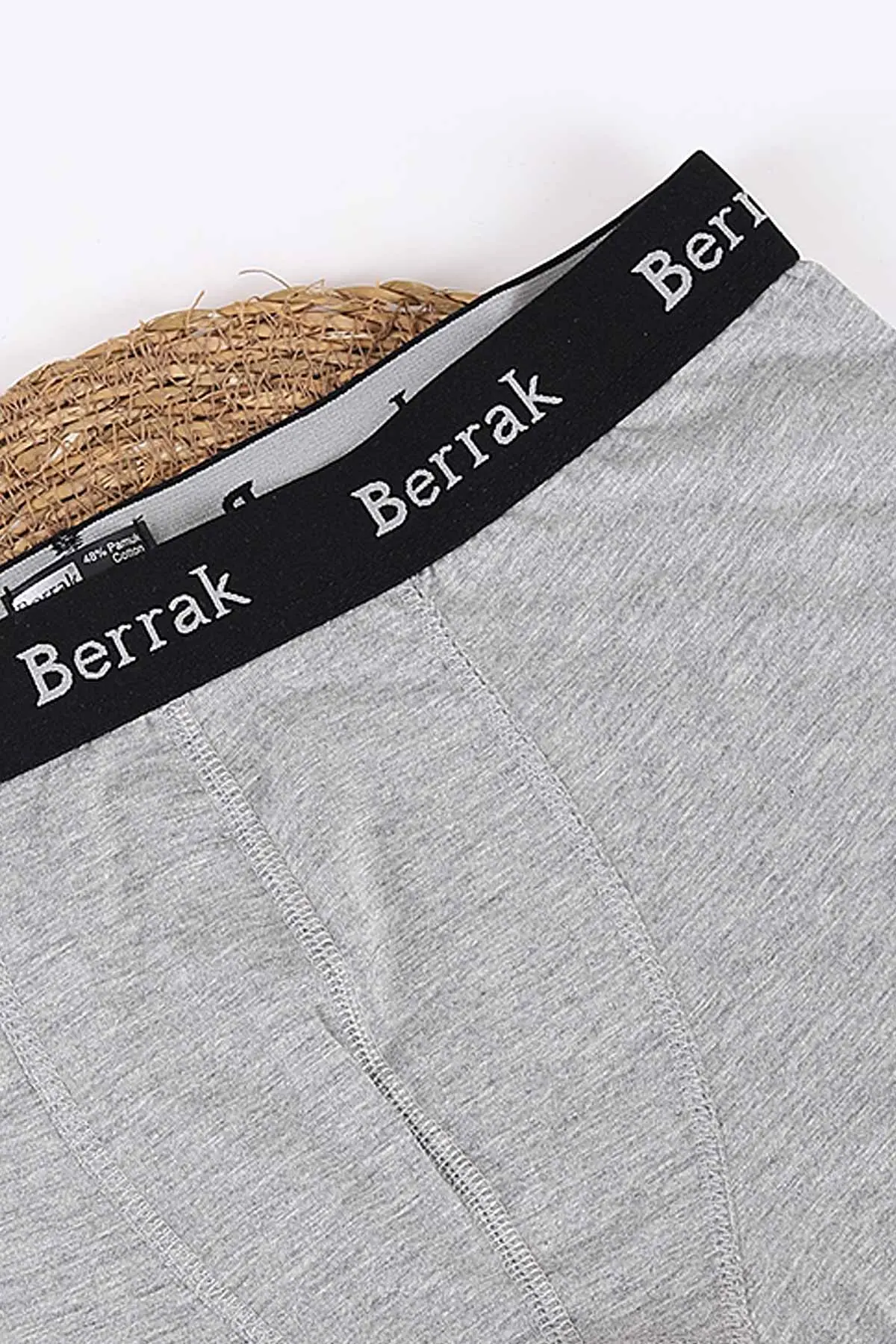 Gri Berrak Modal Likralı Erkek Boxer 434372