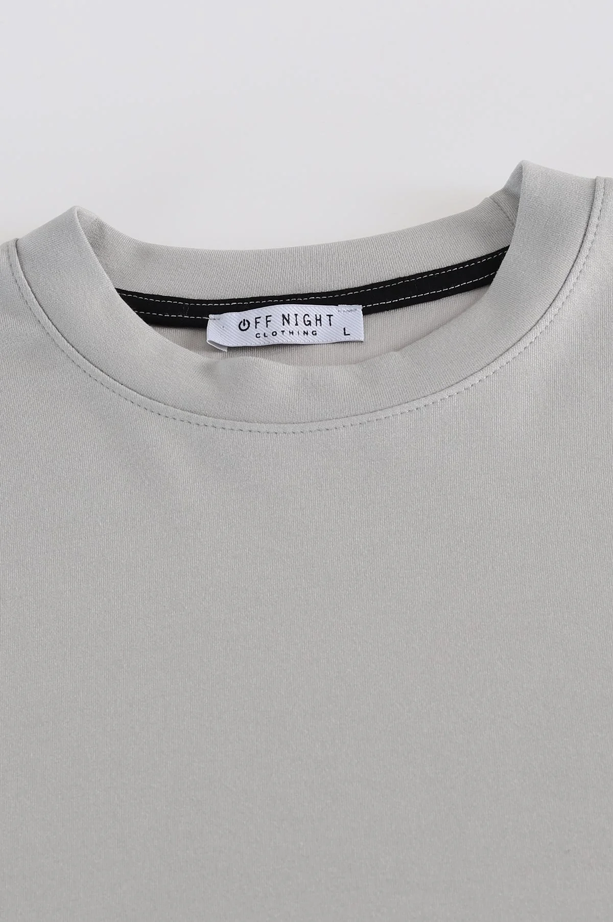 Gri Bisiklet Yaka Uzun Kollu Erkek Sweatshirt 396970