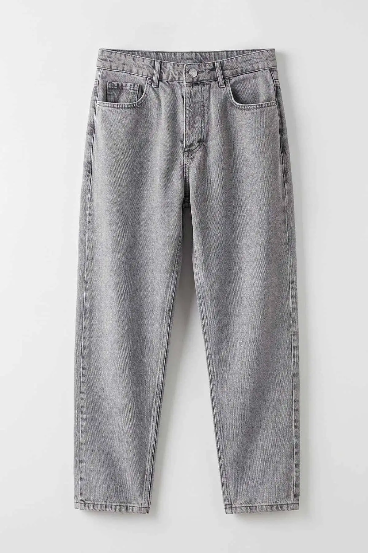 Gri Boyfirend Yeni Sezon Cep Detaylı Erkek Kot Pantolon 497198