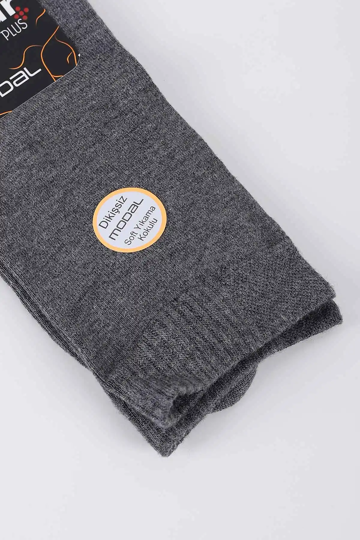 Gri Dört Mevsim Unisex Modal Çorap (36-40) 423049