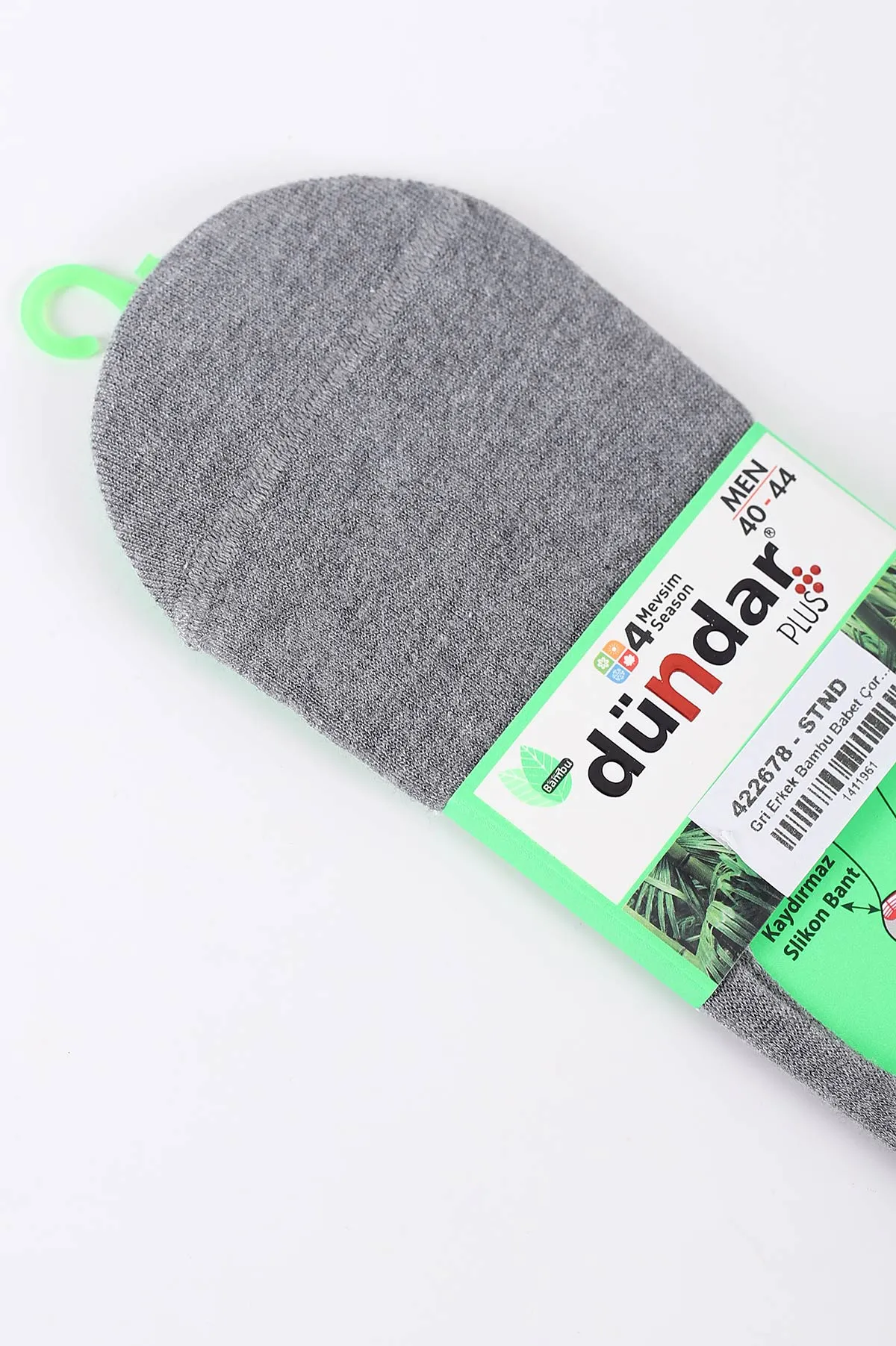 Gri Erkek Bambu Babet Çorap (40-44) 422678