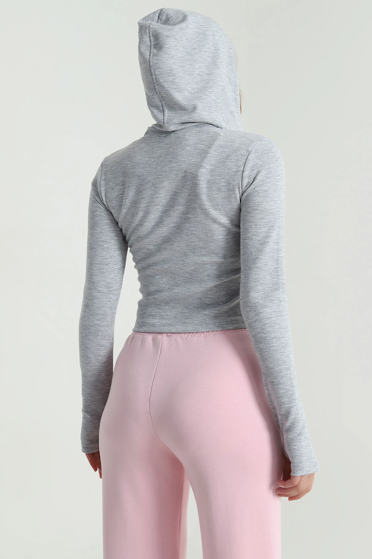 Gri Fermuarlı Oysho Kadın Sweat 483622
