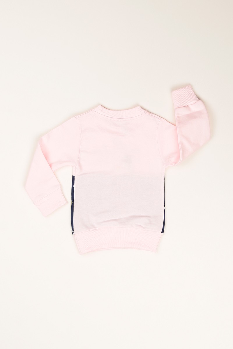 Gri İçi Şardonlu Baskılı Kız Çocuk Sweat 77500