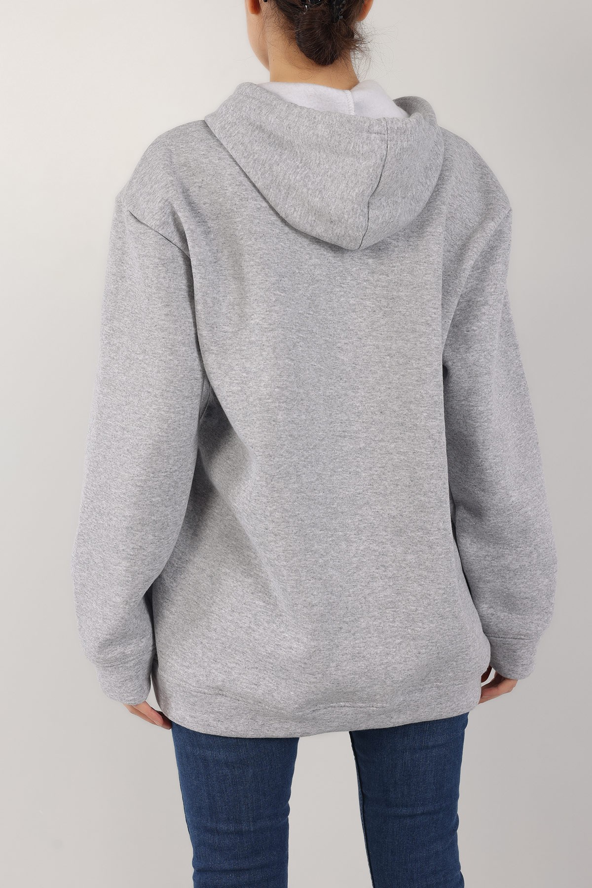 Gri İçi Şardonlu Bayan Sweat -T 149392