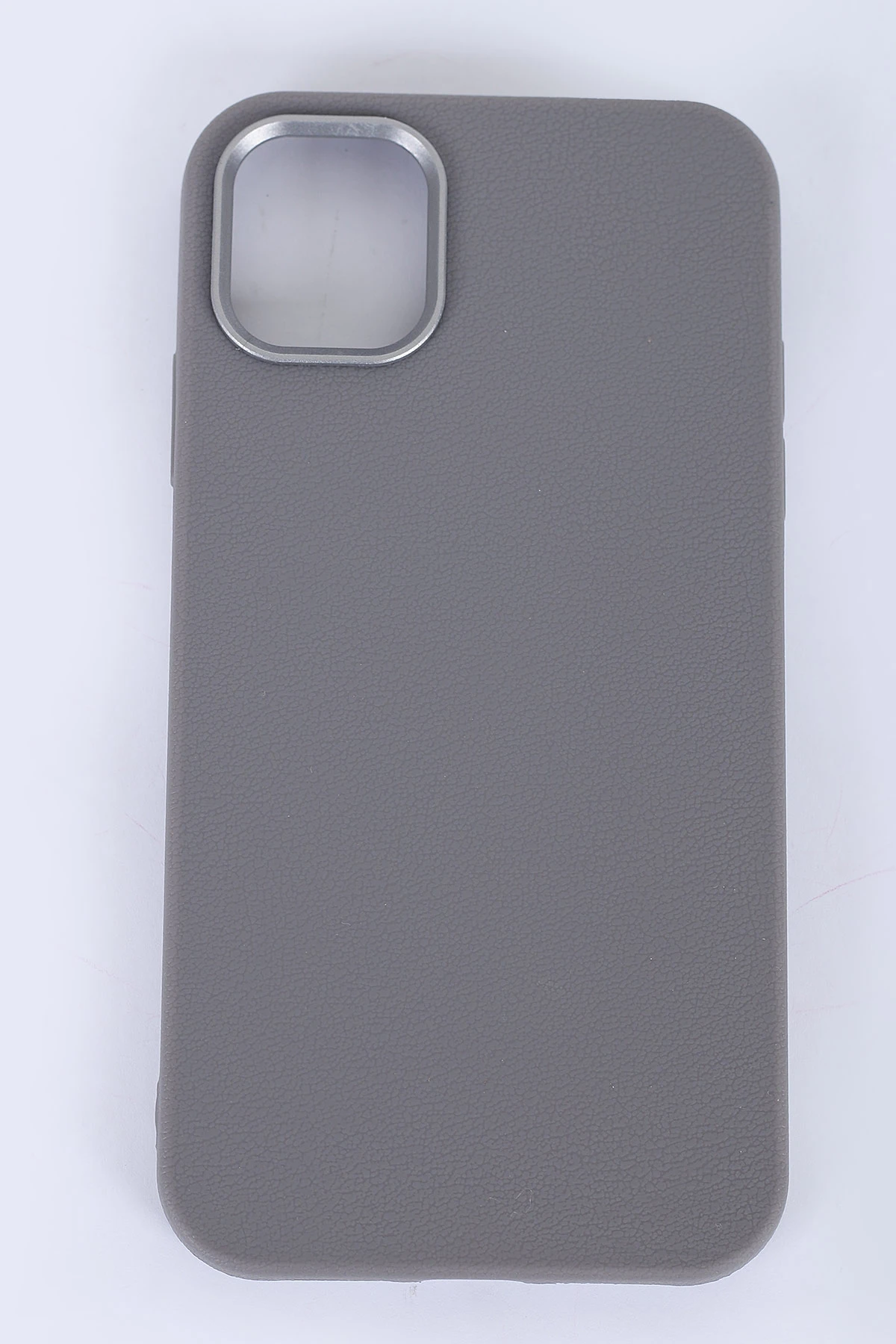 Gri İPhone 14 Uyumlu Armory Serisi Sert Slikon Telefon Kılıfı 390230
