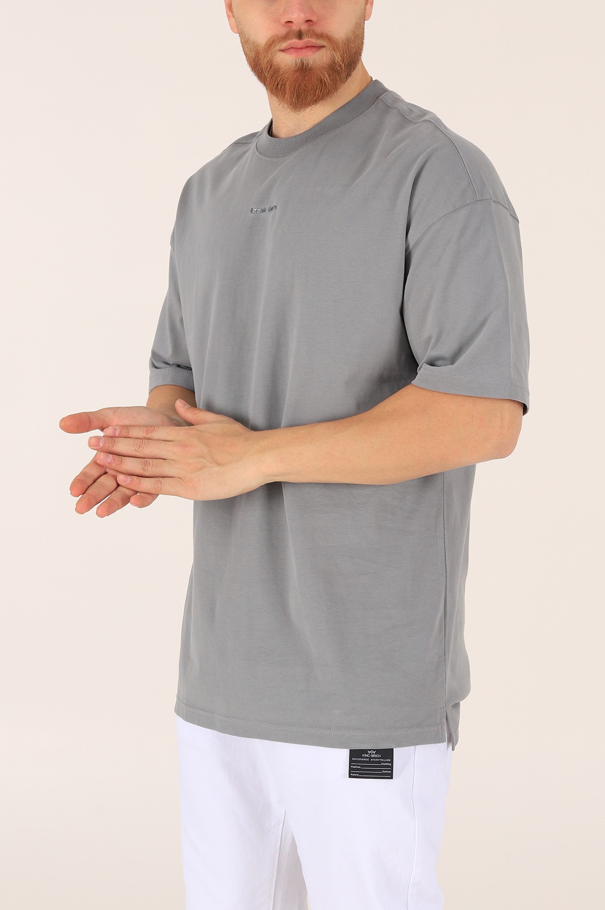 Gri Labish Styles Baskılı Tişört 165657