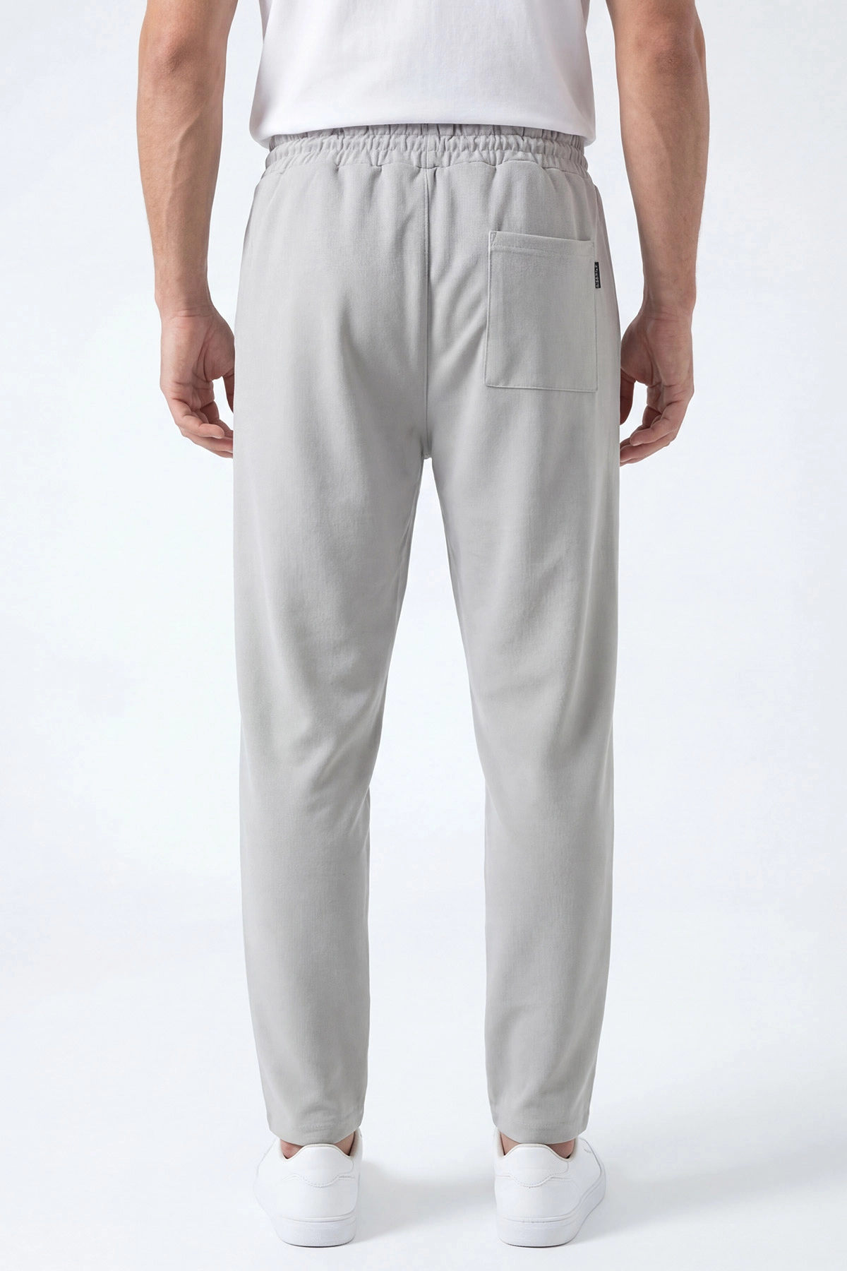 Gri Pike Kumaş Boyfriend Erkek Pantolon 442101