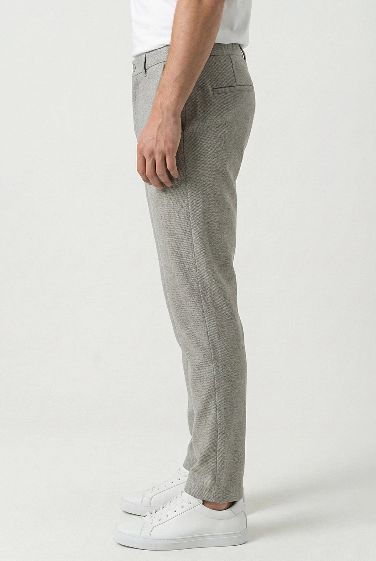 Gri Regular Fit Bel Lastikli Erkek Pantolon 421715