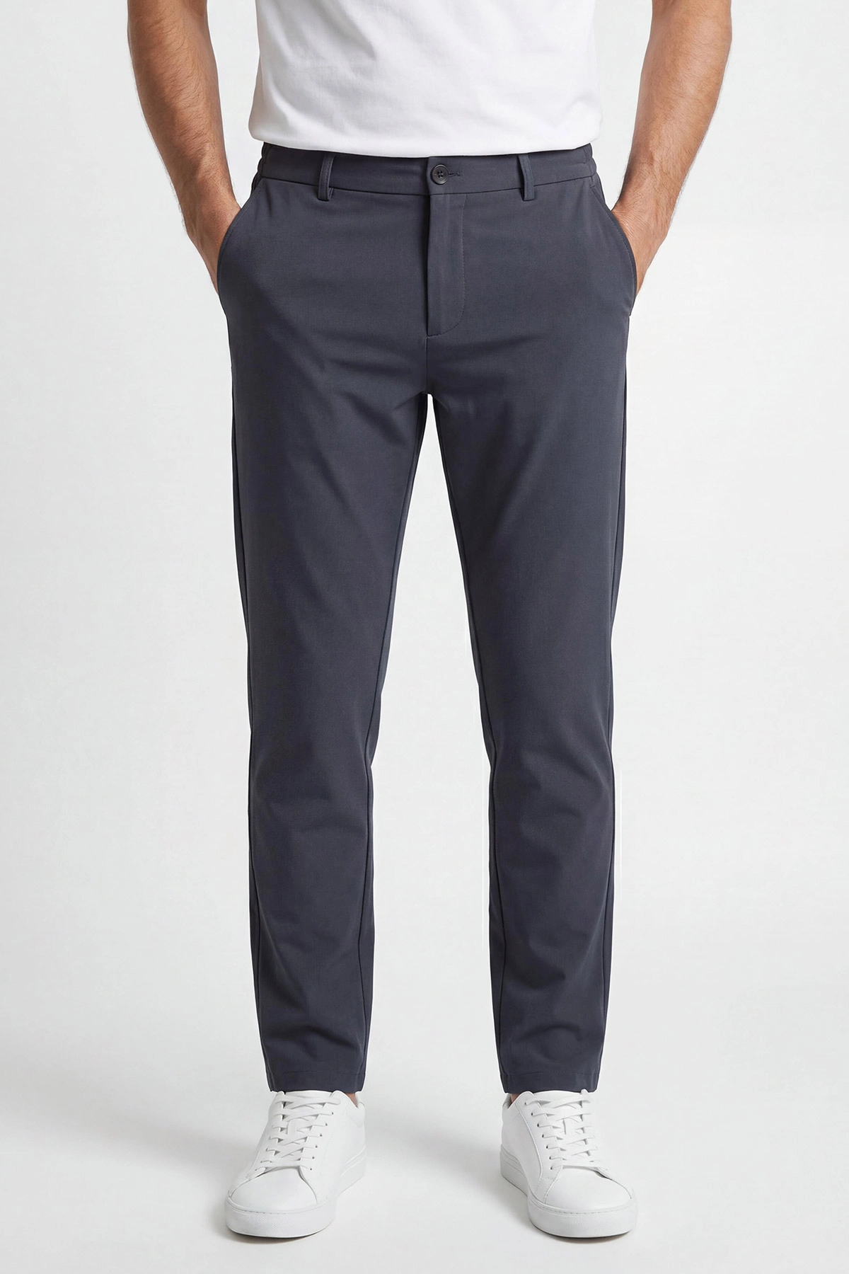 Gri Regular Fit Beli Lastikli Erkek Pantolon 430623