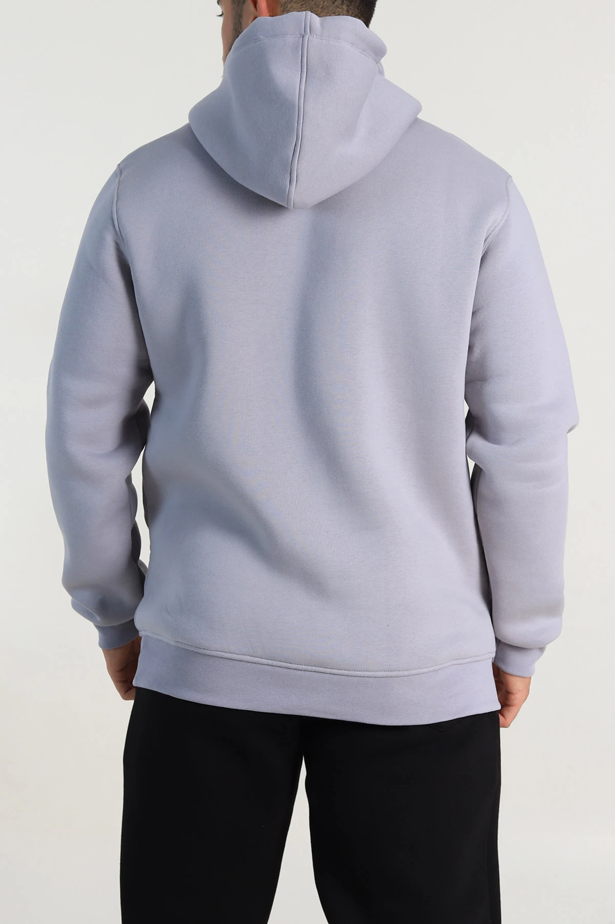 Gri Relaxed Fit Üç İp Şardonlu Kabartma Detaylı Erkek Sweatshirt 311129