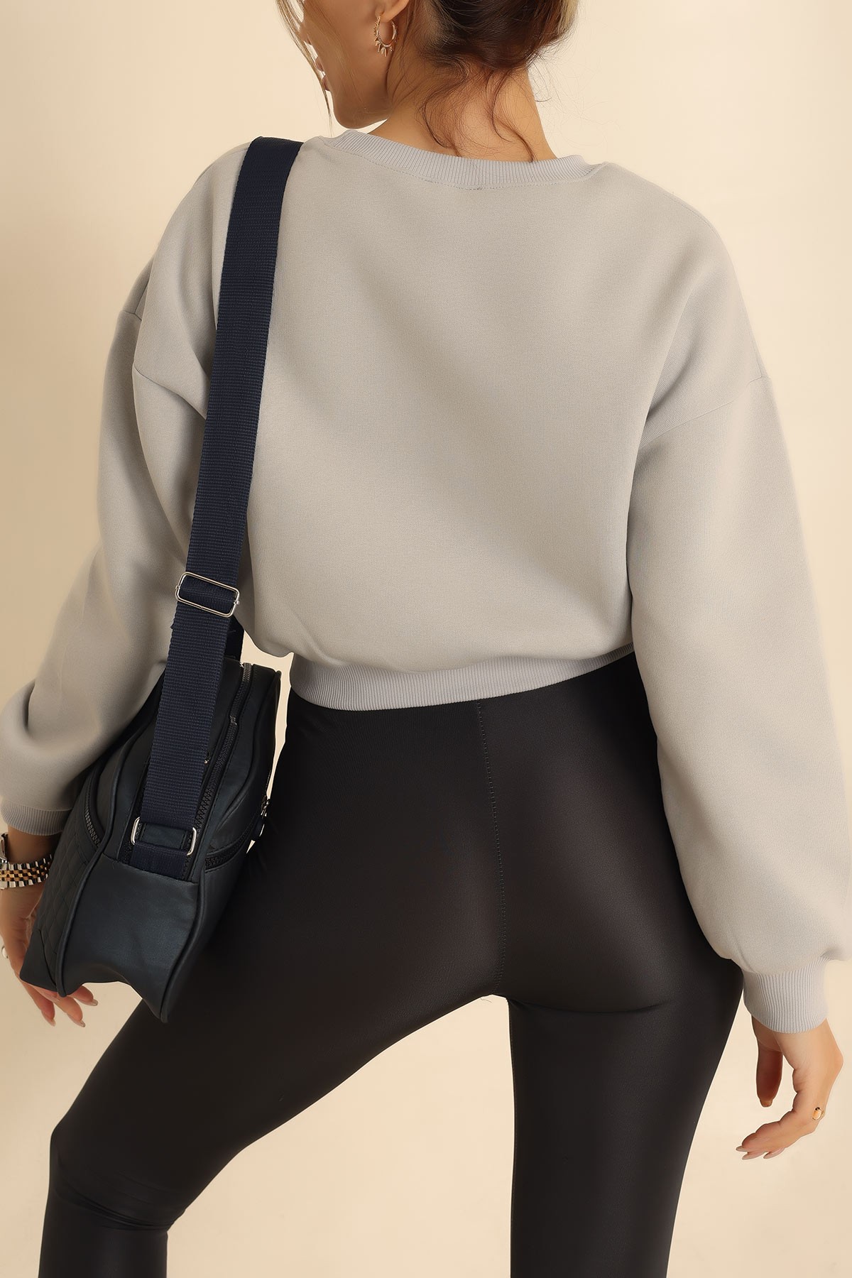 Gri Şardonlu Bayan Sweat 222263
