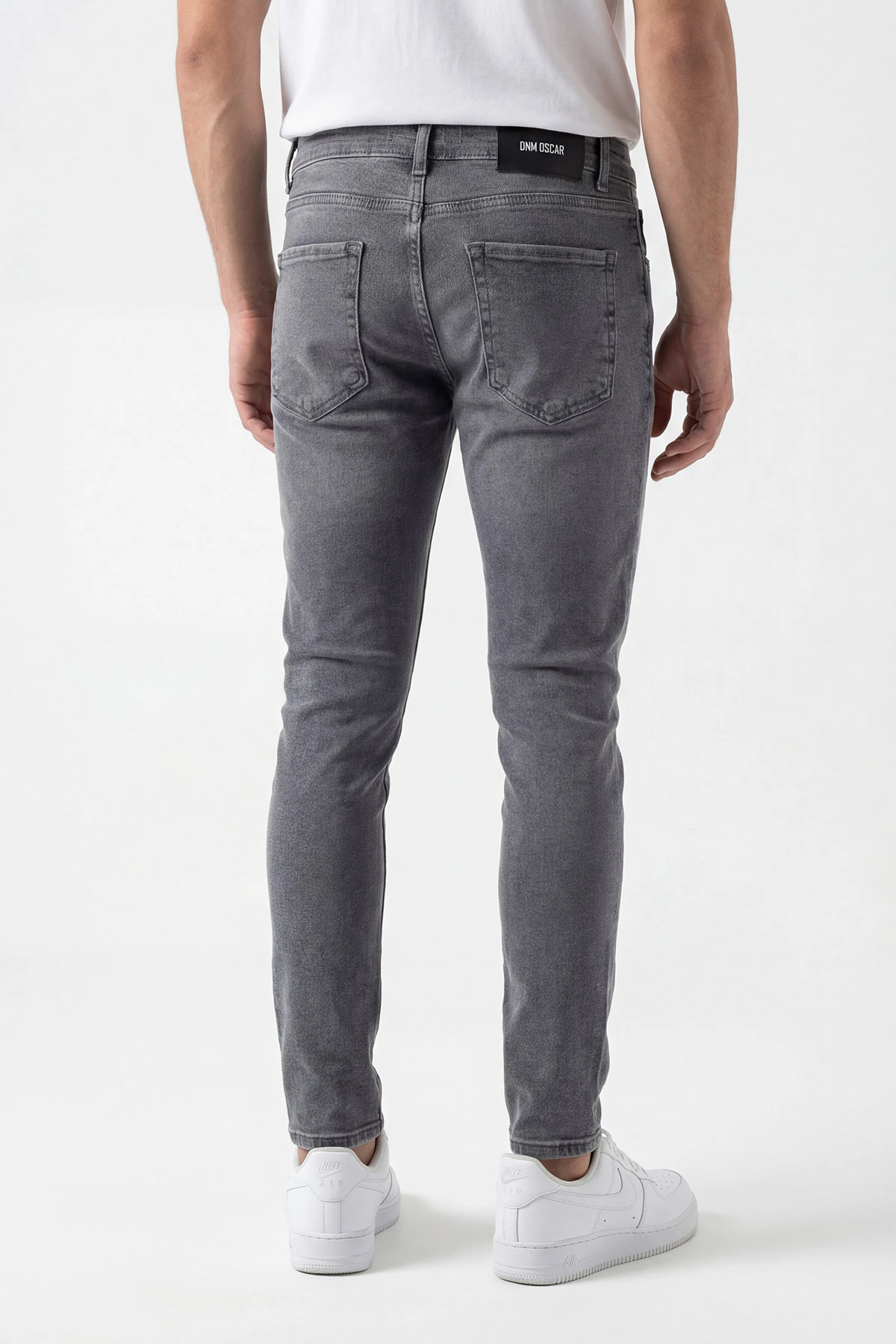 Gri Skinny Fit Likralı Erkek Kot Pantolon 430689