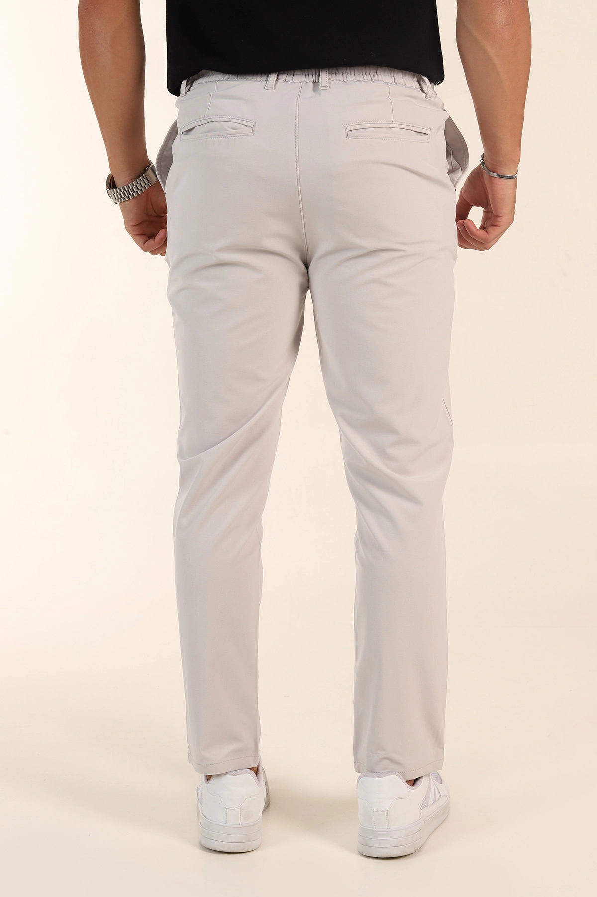 Gri Slim Fit Bel Lastikli Erkek Jogger Pantolon 380945