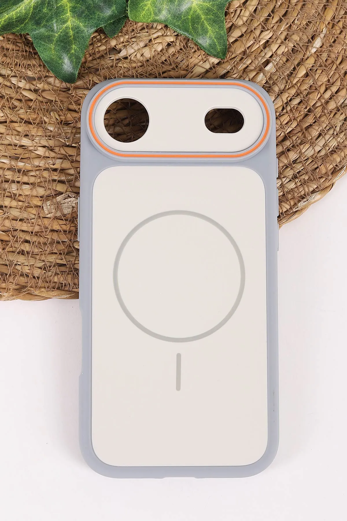 Gri TeknoCase İPhone 17 Air Uyumlu Vincent Case Serisi Sert Silikon Telefon Kılıfı 457927