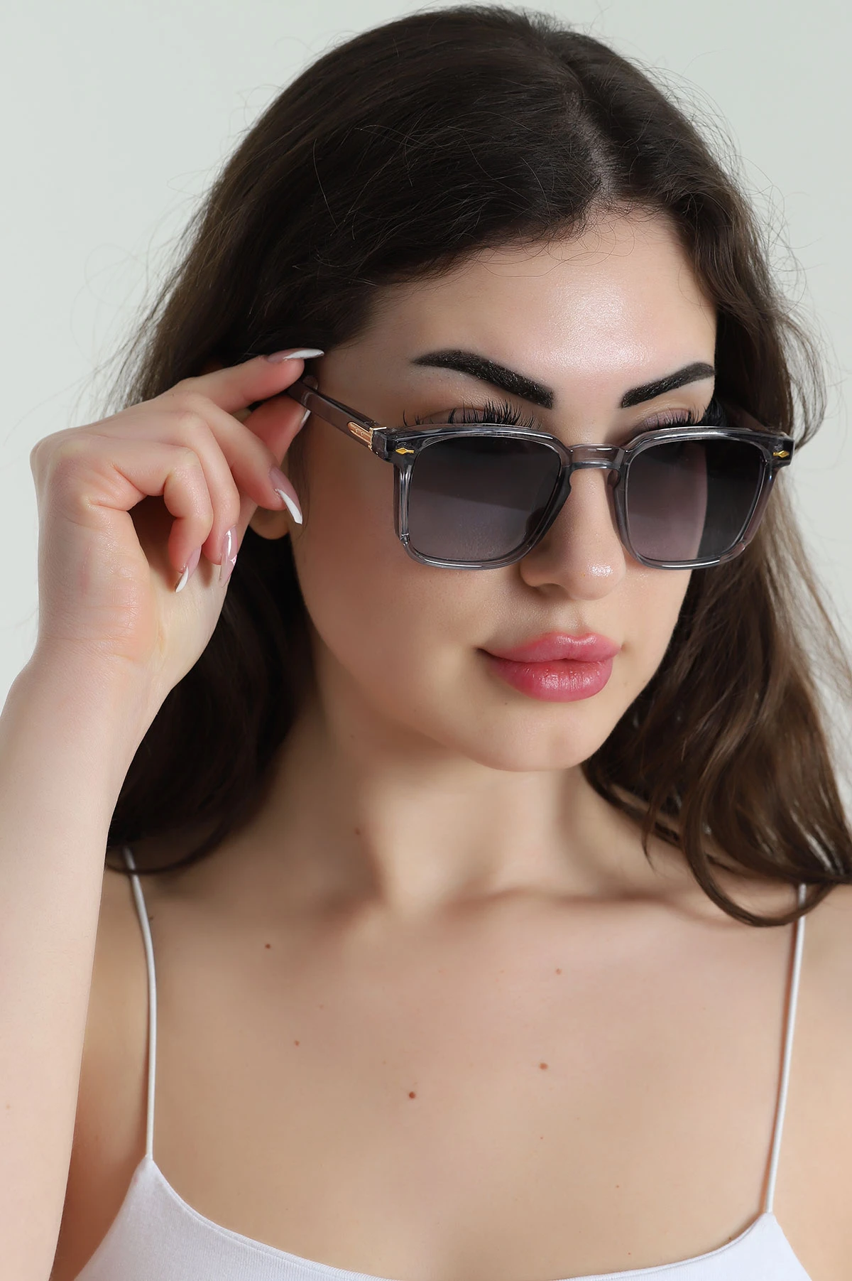 Gri Uv400 Korumalı Unisex Güneş Gözlüğü (Kutulu) 454201