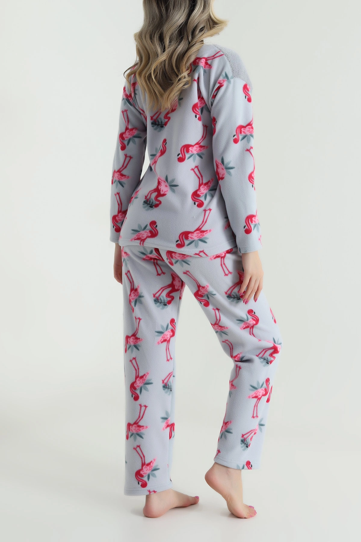 Gri Welsoft Kadın Pijama Takımı 484459
