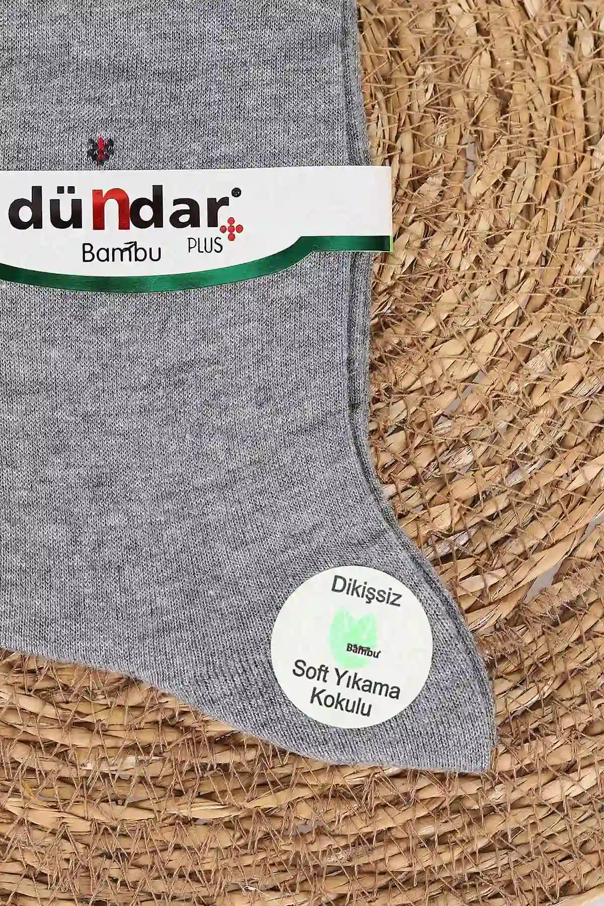 Gri Yazlık Erkek Bambu İnce Çorap (40-44) 477065