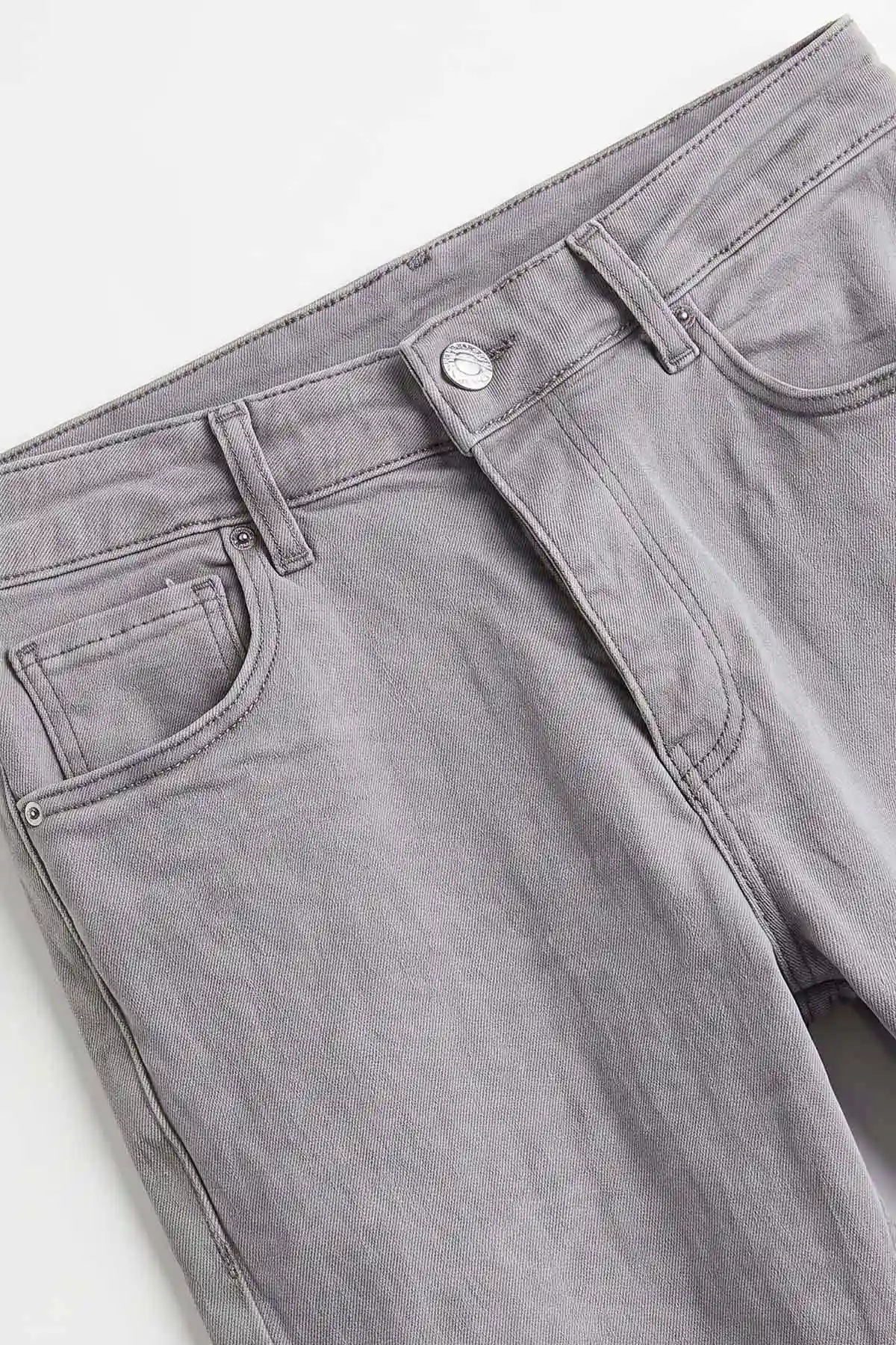 Gri Yeni Sezon Likralı Erkek Kot Pantolon 497230