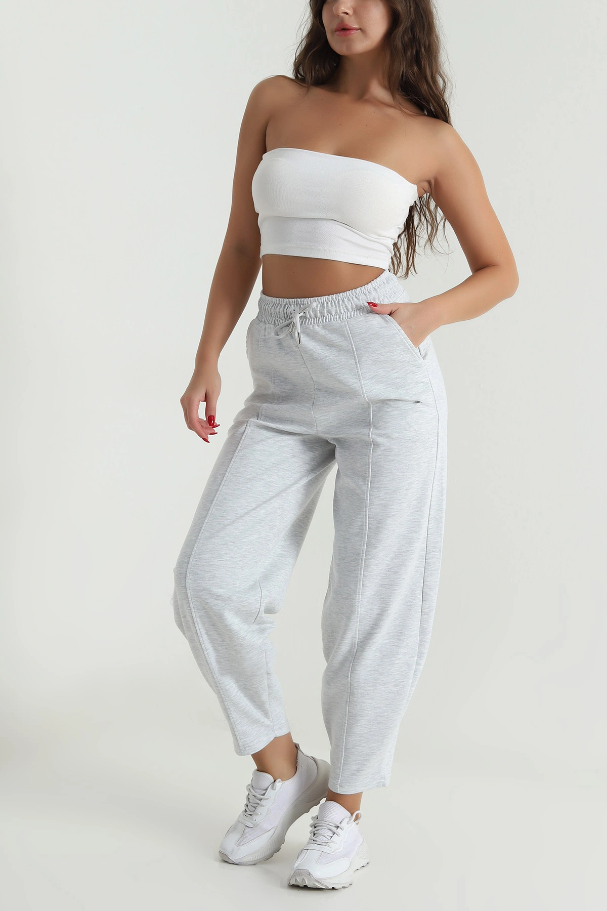 Gri Yeni Sezon Oysho Kadın Pantolon 489369