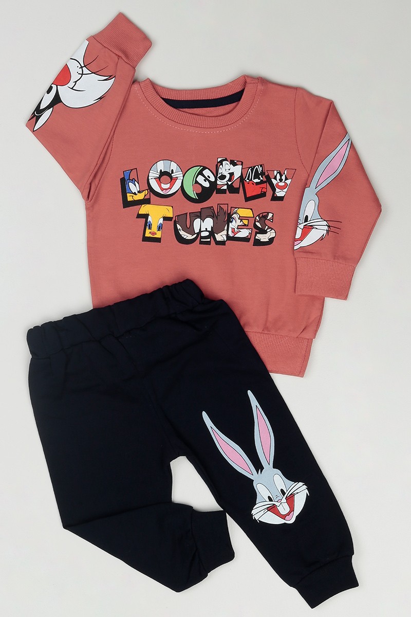 Gül Kurusu (1-4 Yaş) Looney Baskılı Erkek Çocuk Takım 83718