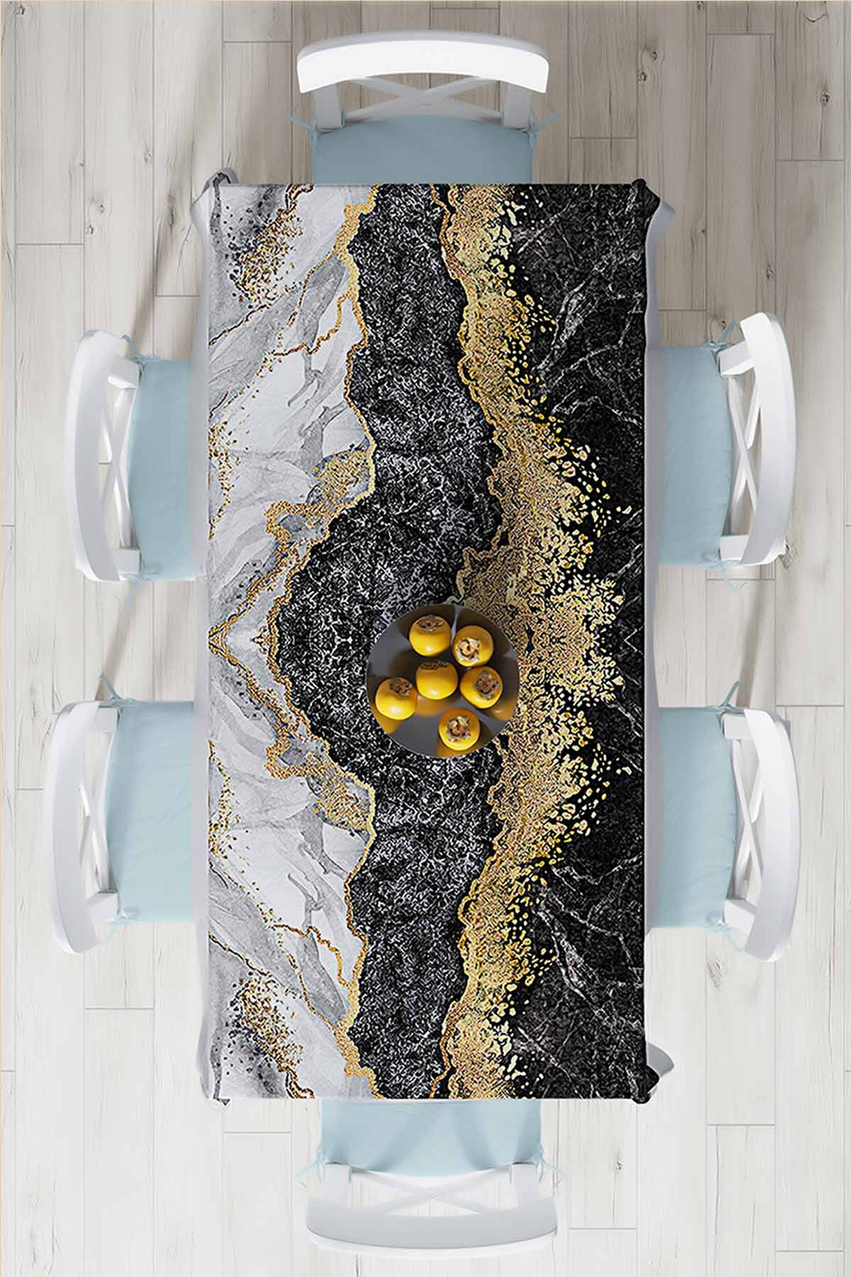 140x220 Dijital Baskılı Mordern Masa Örtüsü 219017