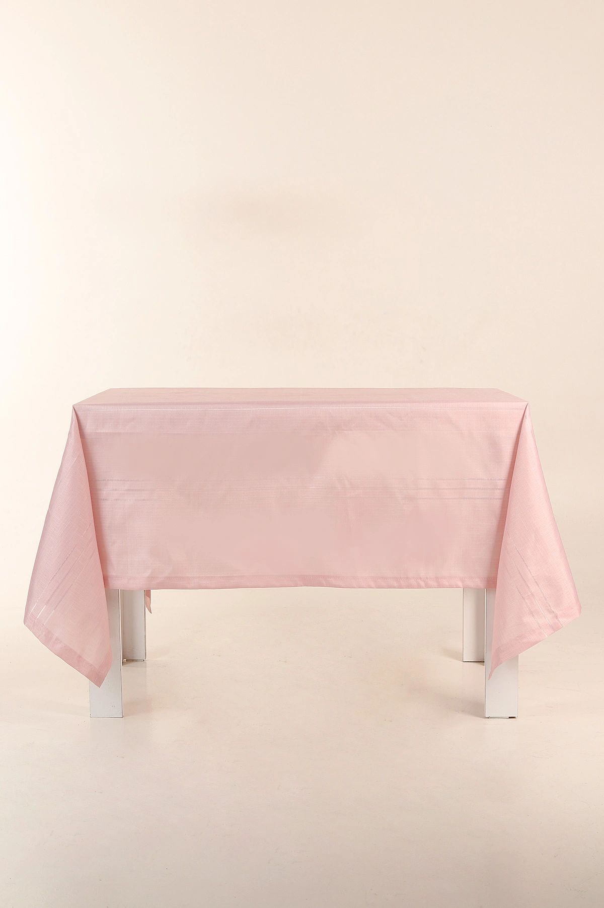 Gül Kurusu 160x220 Çizgili Masa Örtüsü 304001