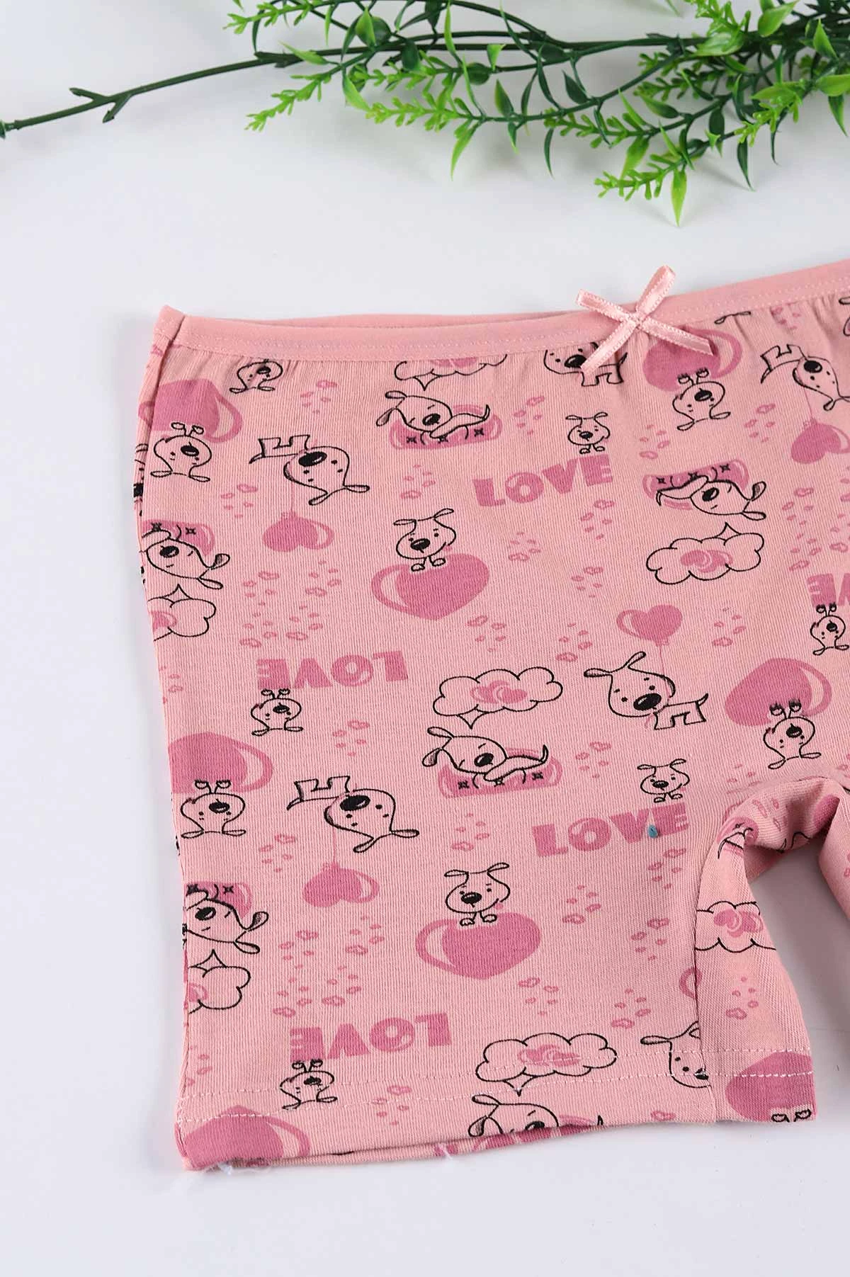 Gül Kurusu (2-11 Yaş) Desenli Fiyonklu Kız Çocuk Boxer 238580